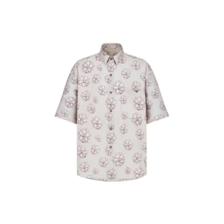 Dior Dior Printed Short Sleeve Shirt for Men 0079 Size US M / EU 48-50 / 2 - 1 Thumbnail