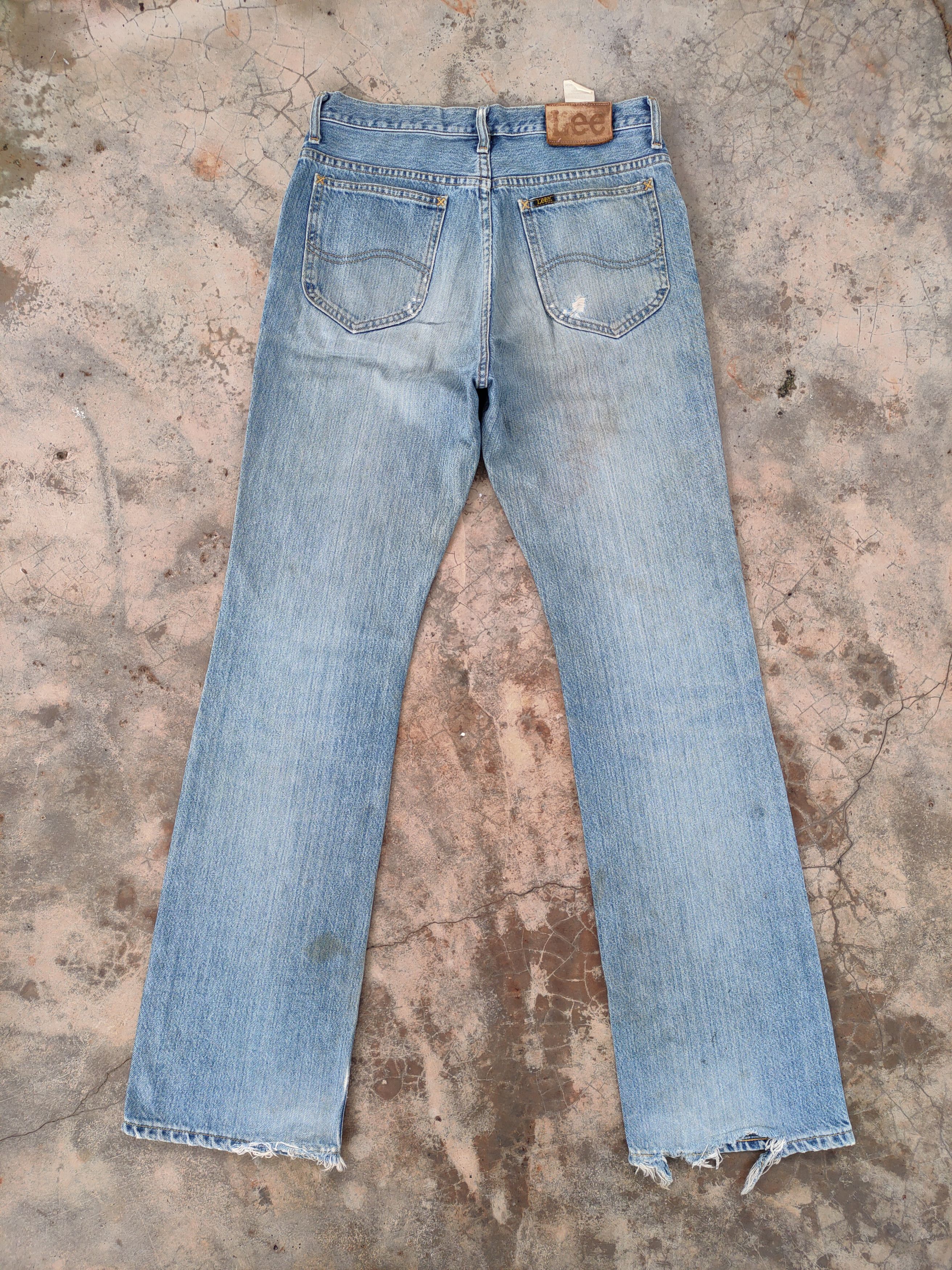 Lee flare Lee riders vintage denim ripped jeans pants Size US 32 / EU 48 - 2 Thumbnail