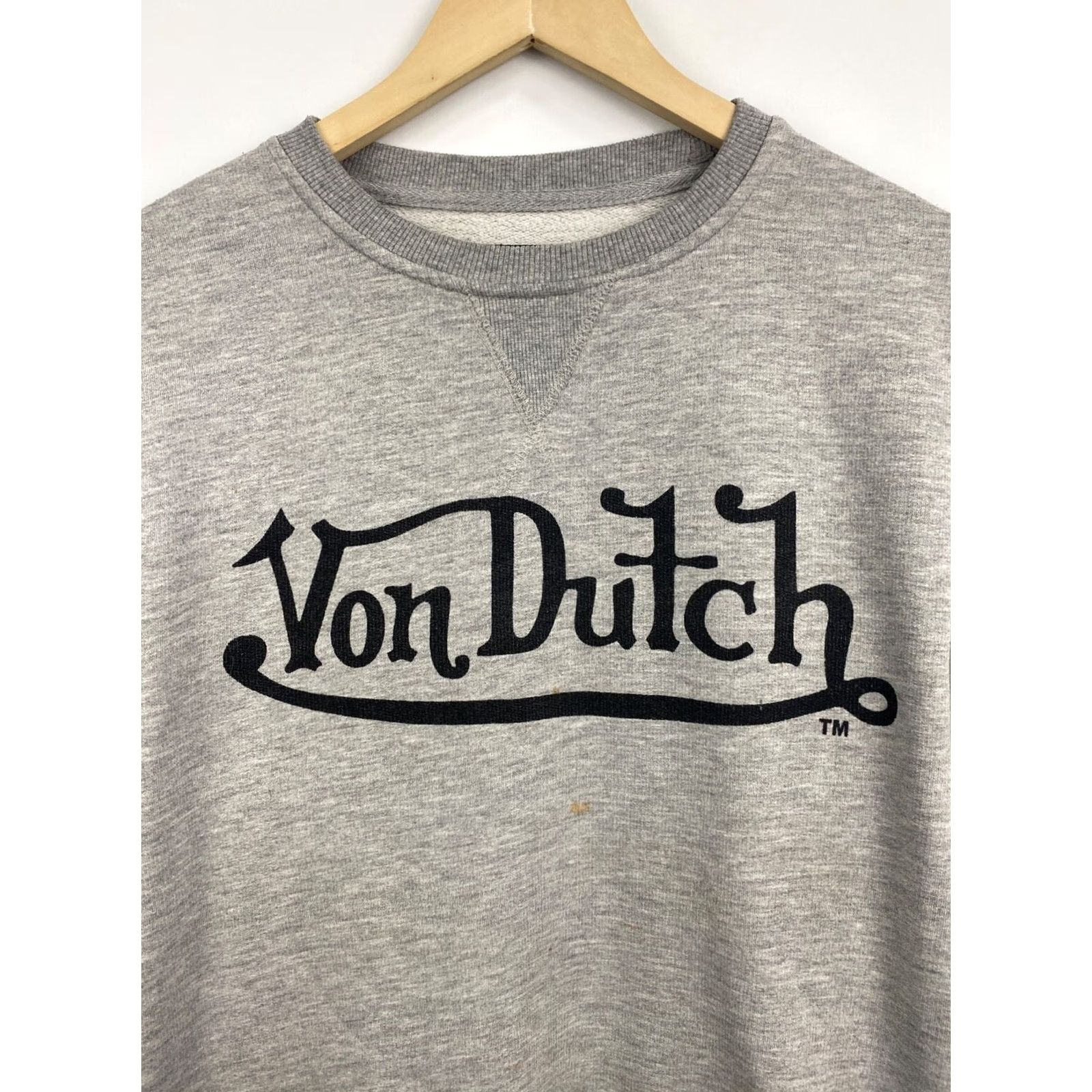 Von Dutch VINTAGE Von Dutch Sweatshirt Mens XL Gray Retro Hype Pullover Shorter Word Order Optimized Size US XL / EU 56 / 4 - 4 Thumbnail