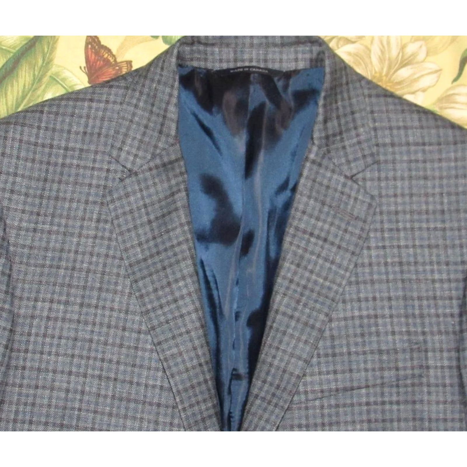 Ralph Lauren Polo Ralph Lauren Blazer Men's 42 Long Blue Plaid Wool Silk Linen Jacket Size US XL / EU 56 / 4 - 2 Thumbnail