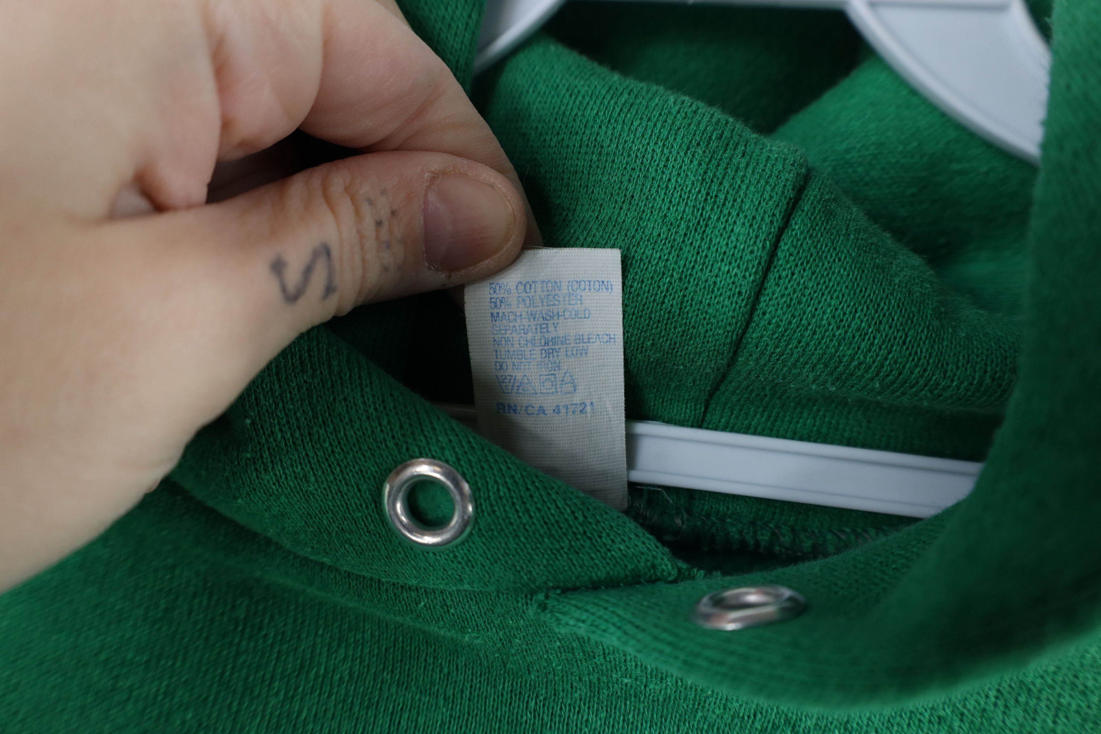 Vintage Vintage 70s 80s Gusset Soccer Hoodie Sweatshirt Green USA Size XL / US 12-14 / IT 48-50 - 8 Thumbnail