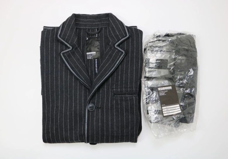 Neighborhood NEIGHBORHOOD NUMBERS Washed Pinstripe JKT M Early New Size US M / EU 48-50 / 2 - 1 Thumbnail