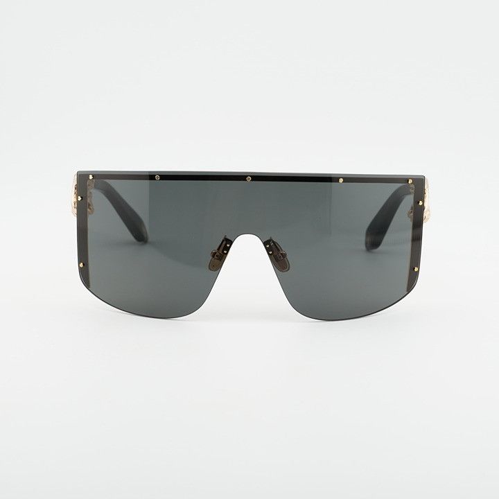 Roberto Cavalli Roberto Cavalli SRC015M 0300 Sunglasses Gold Shield Frame Size ONE SIZE - 4 Thumbnail