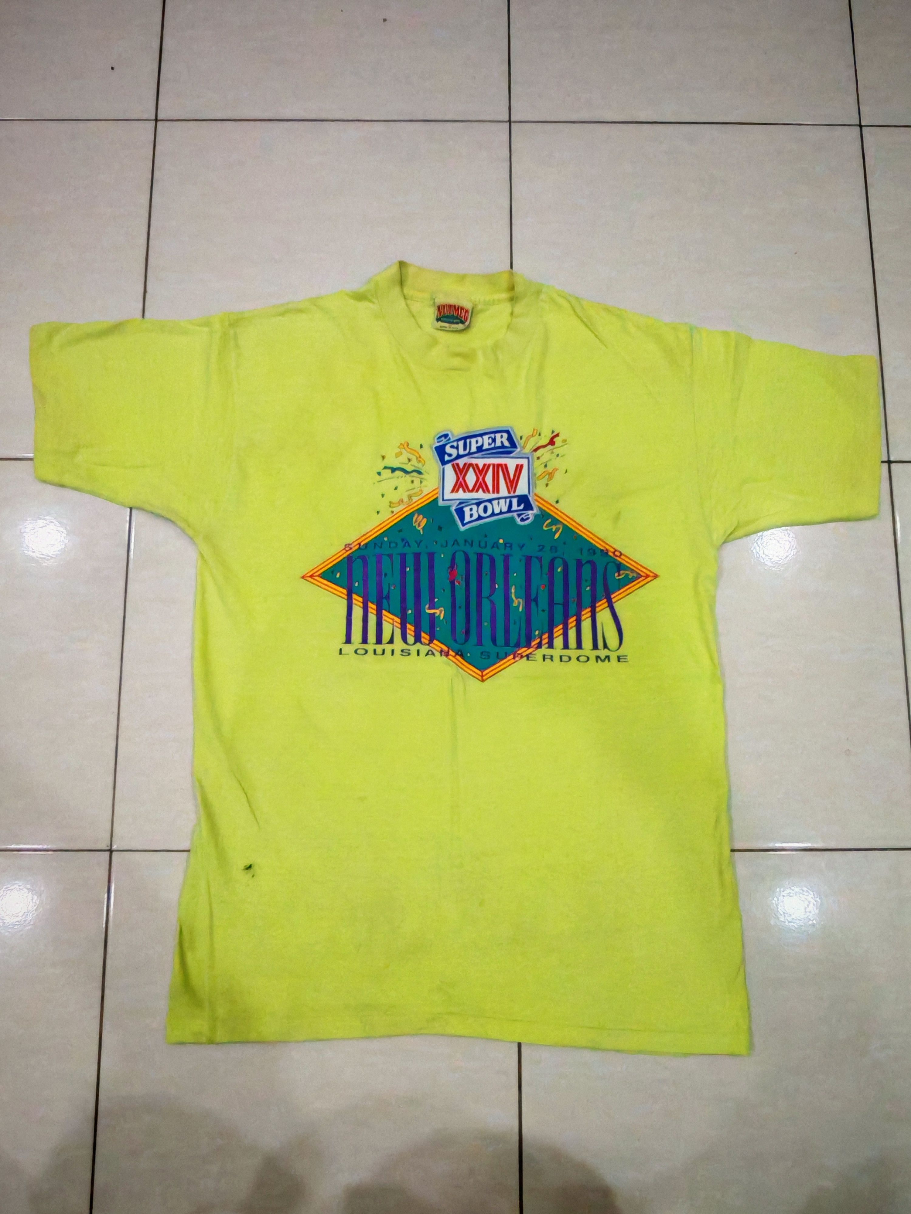 Nutmeg Vintage Super Bowl XXIV New Orleans Tees Size US XL / EU 56 / 4 - 1 Thumbnail
