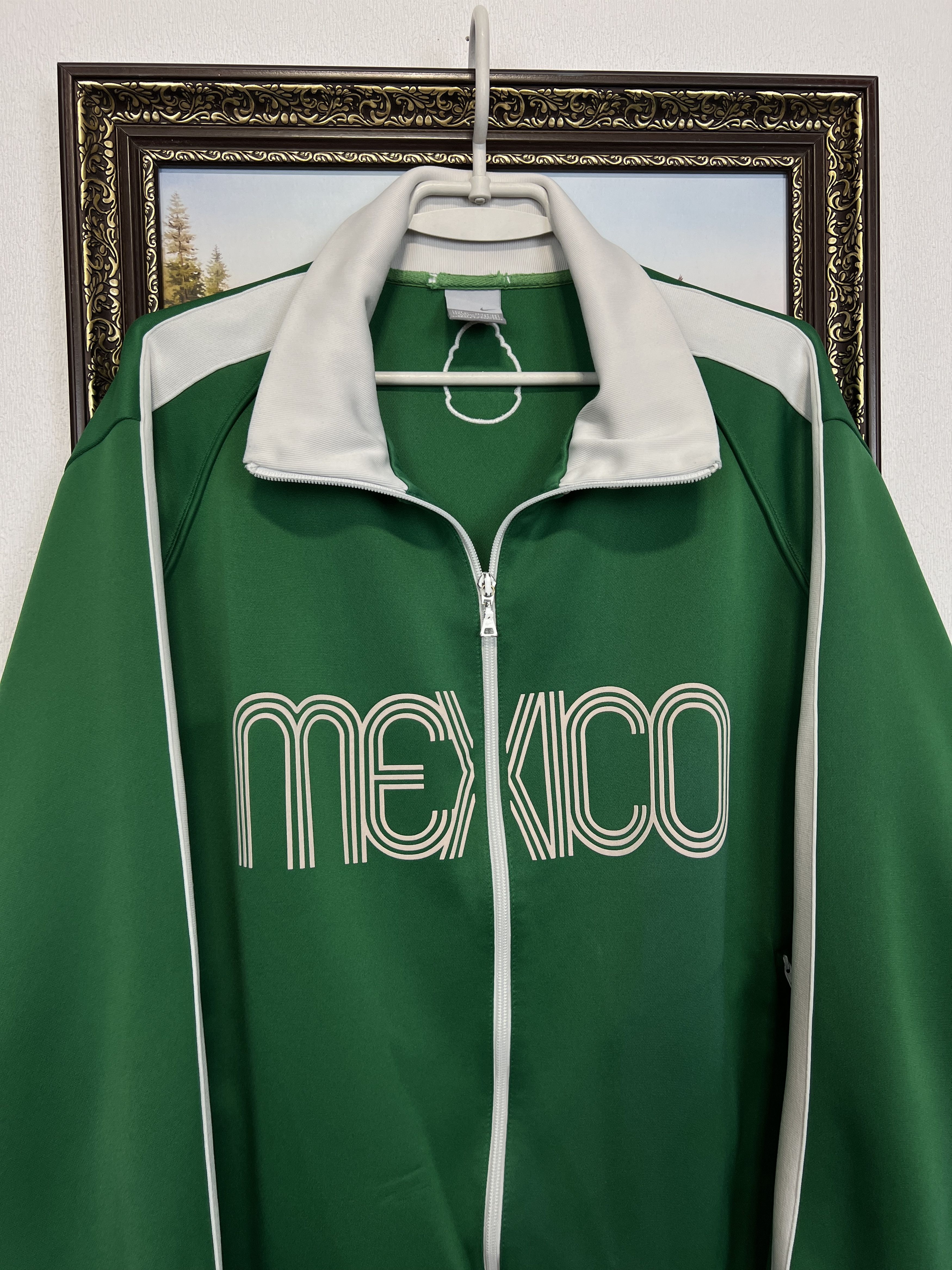 Nike Mexico World Cup Football Jacket Soccer Track Top Zip Size US XL / EU 56 / 4 - 2 Thumbnail