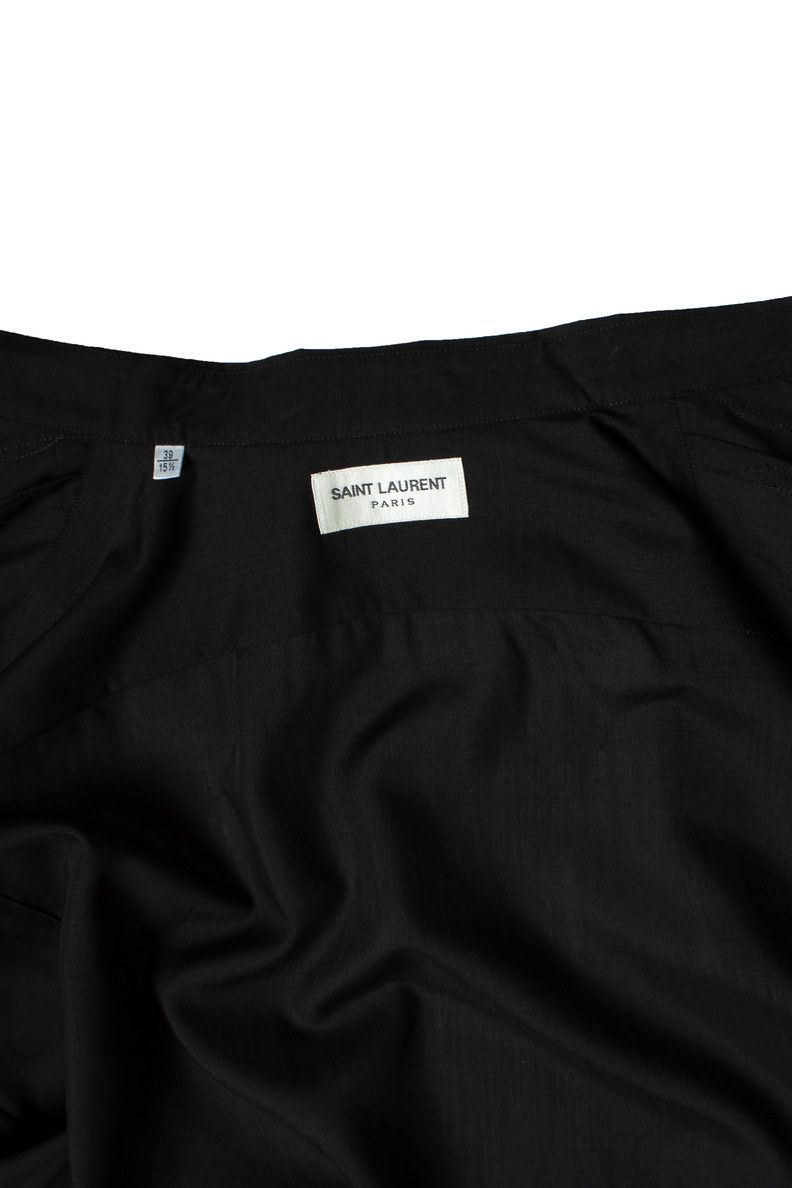 Saint Laurent Paris Saint Laurent, Black shirt half moon lurex strokes Size US S / EU 44-46 / 1 - 7 Thumbnail