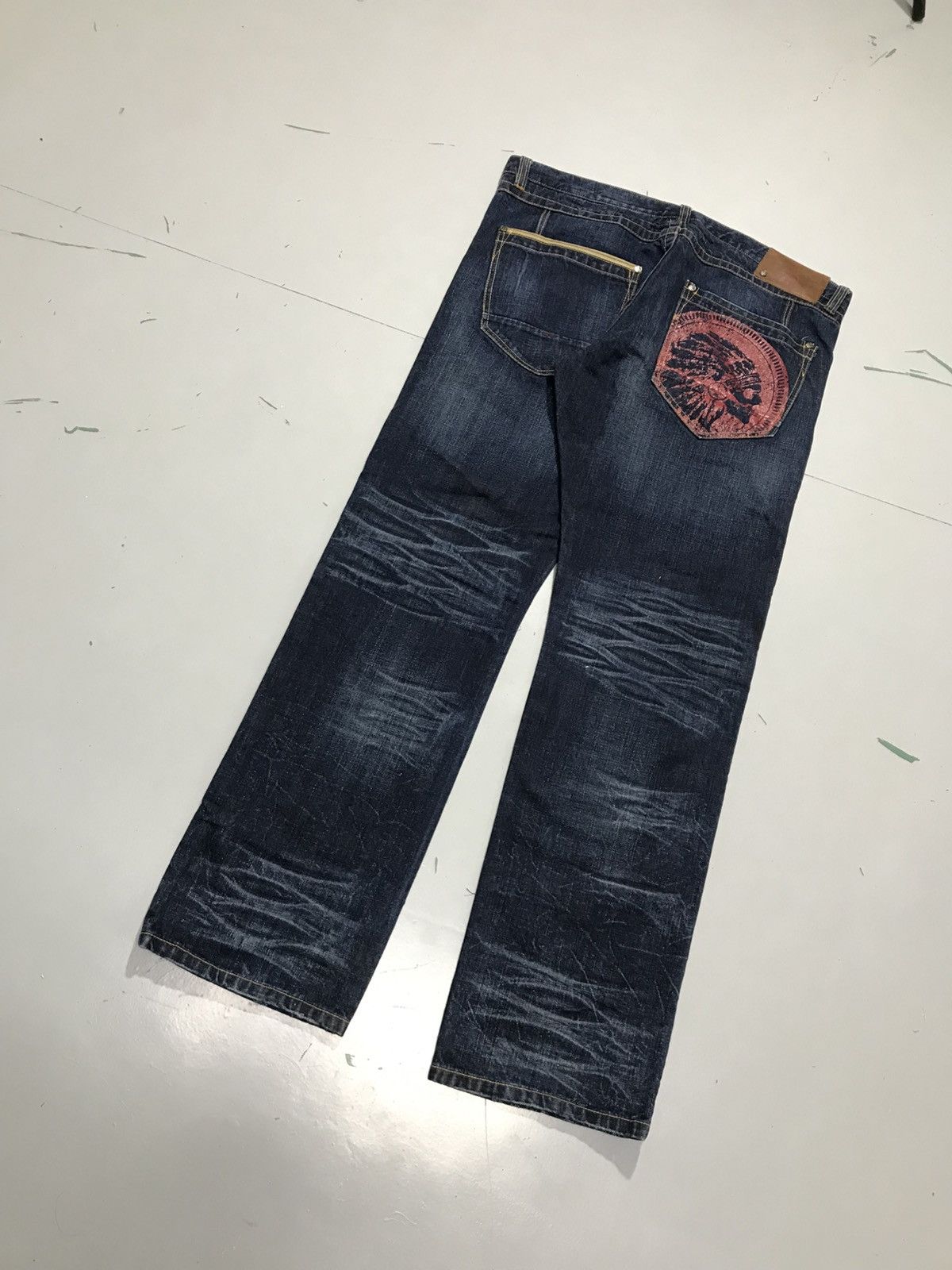 JNCO Vintage heritage america embroidered denim Size US 42 / EU 58 - 10 Thumbnail