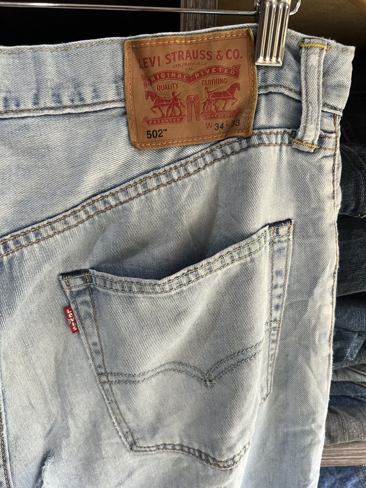 Levi's 🔥Vintage Levis 502 Distressed Denim Size US 35 - 17 Thumbnail