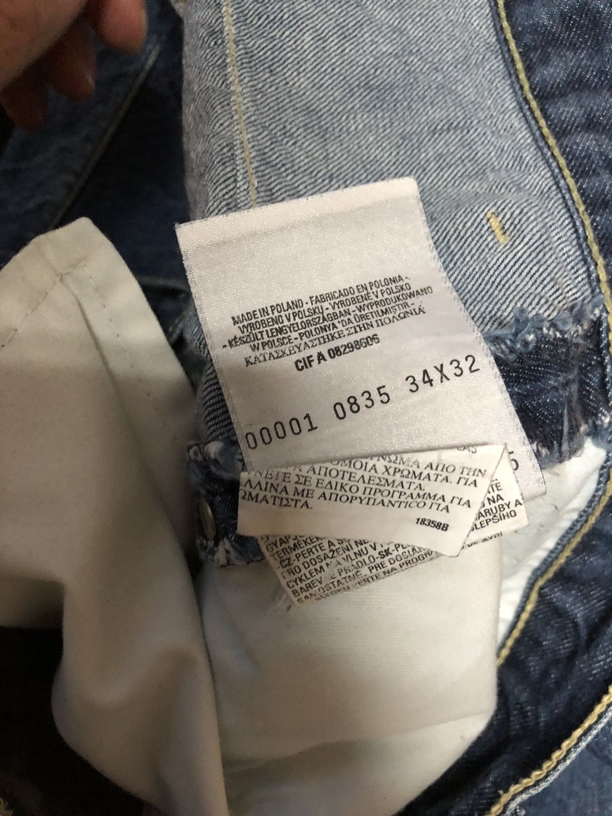 Levi's Vintage Clothing × Vintage Vintage Levi’s Engineered Jeans 34 32 Twisted BlueWash Jeans Size US 34 / EU 50 - 4 Thumbnail