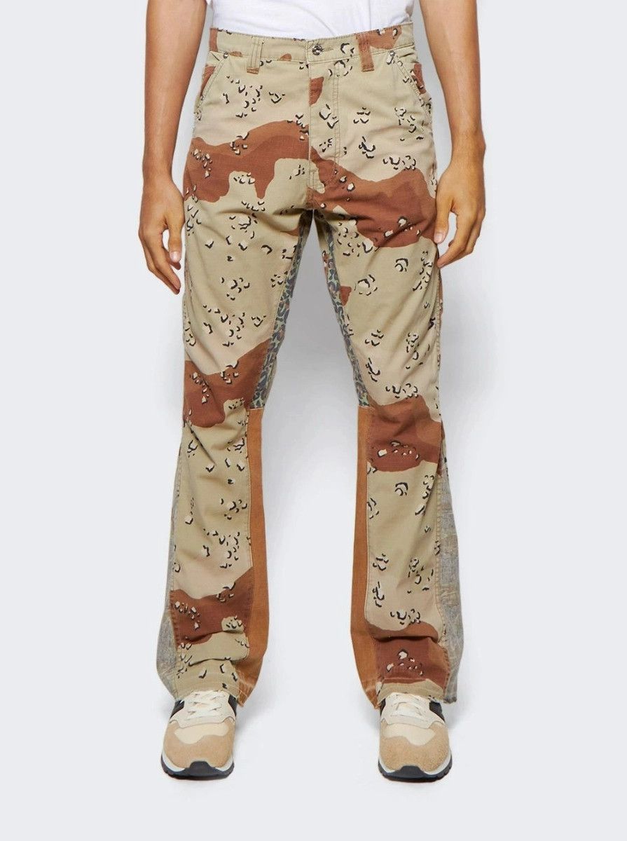o1mle0825 Choc Chip La Flare Jeans in Multicolor