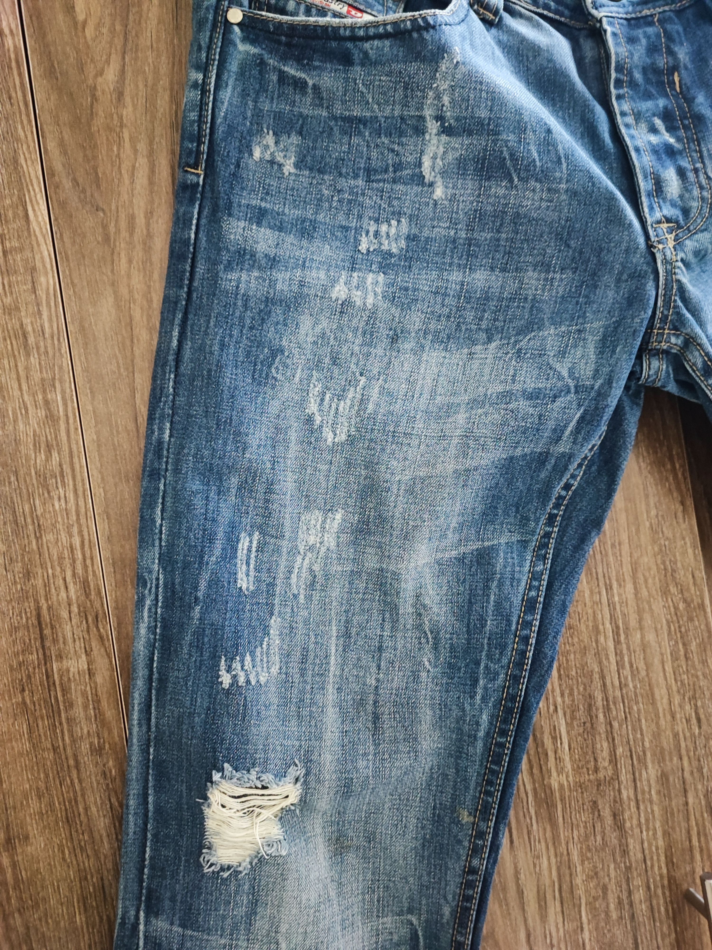 Diesel Distressed Blue Denim Made in italy