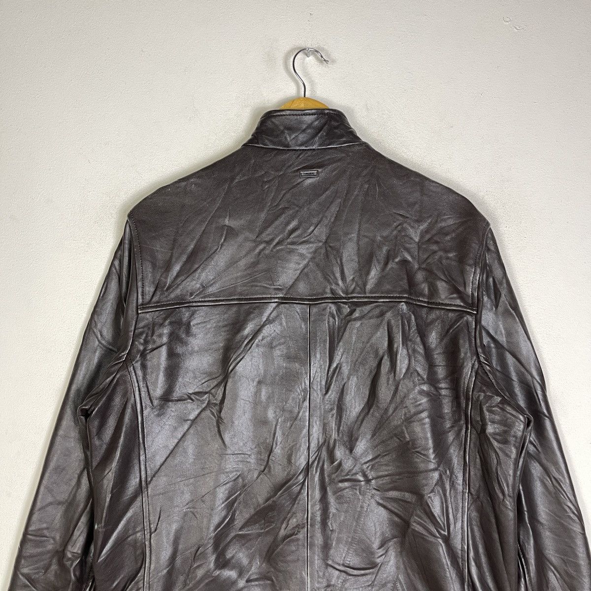 Calvin Klein Vintage Calvin Klein Genuine Leather Cafe Racer Jacket Brown Size US M / EU 48-50 / 2 - 6 Thumbnail