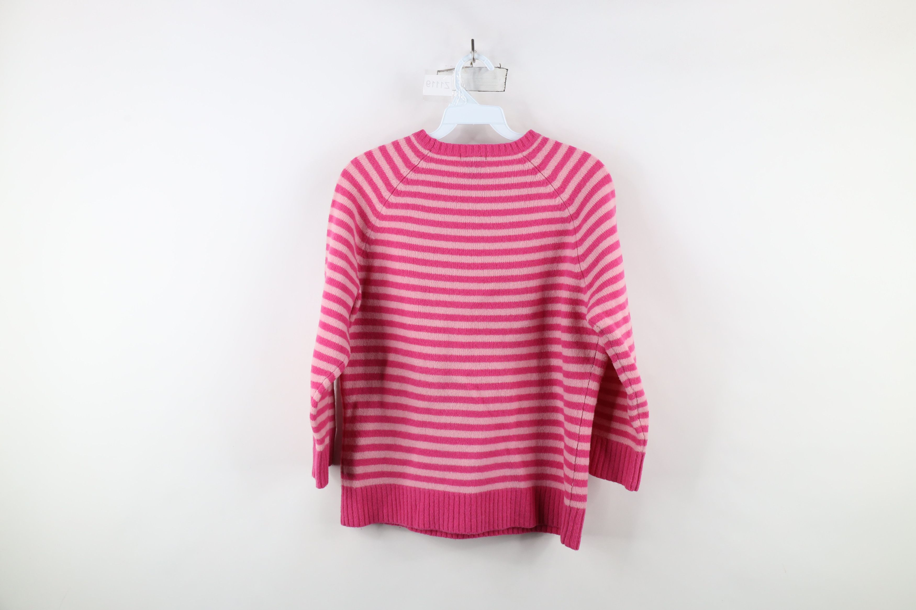 Gap × Vintage Vintage Y2K 2003 Gap Babydoll Lambswool Knit Striped Sweater Size L / US 10 / IT 46 - 7 Thumbnail