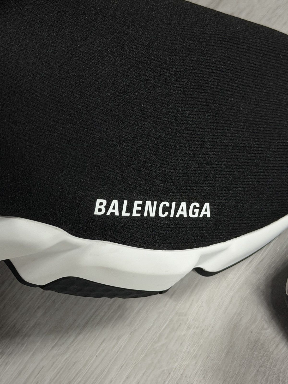 Balenciaga Balenciaga Speed LT Sneaker Black White Size US 13 / EU 46 - 5 Thumbnail