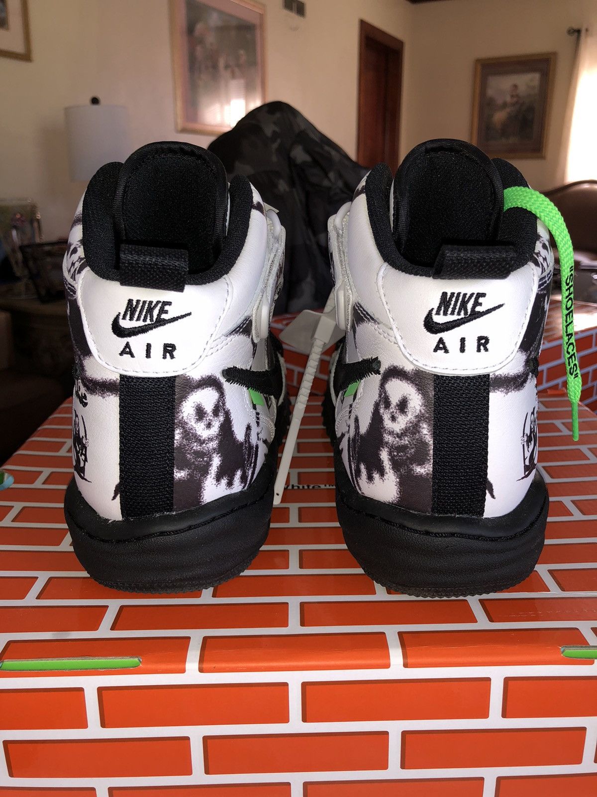 Nike × Off-White Air Force 1 Mid ‘Grim Reaper’ Size US 10.5 / EU 43-44 - 6 Thumbnail