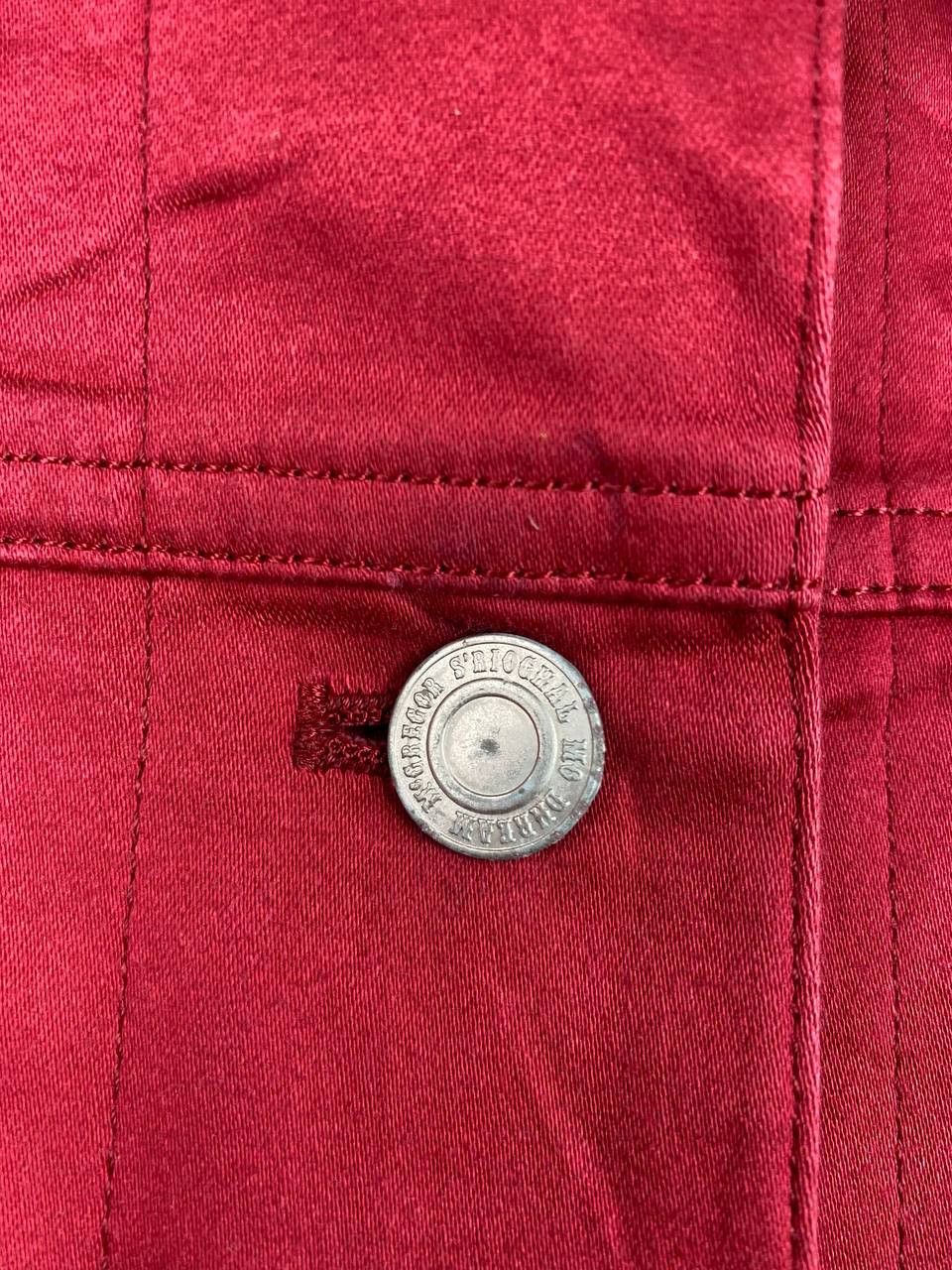 McGregor mc gregor maroon denim jacket nice design Size US M / EU 48-50 / 2 - 4 Thumbnail