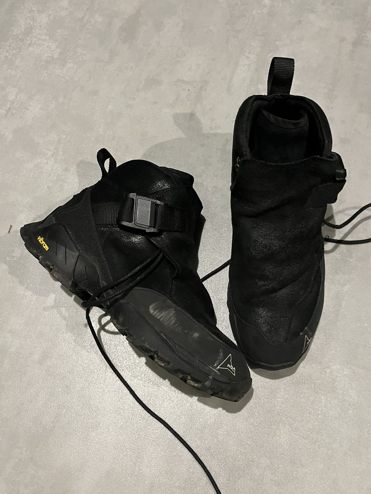 image of Roa Andreas Buckle Boots in Black, Men's (Size 9)