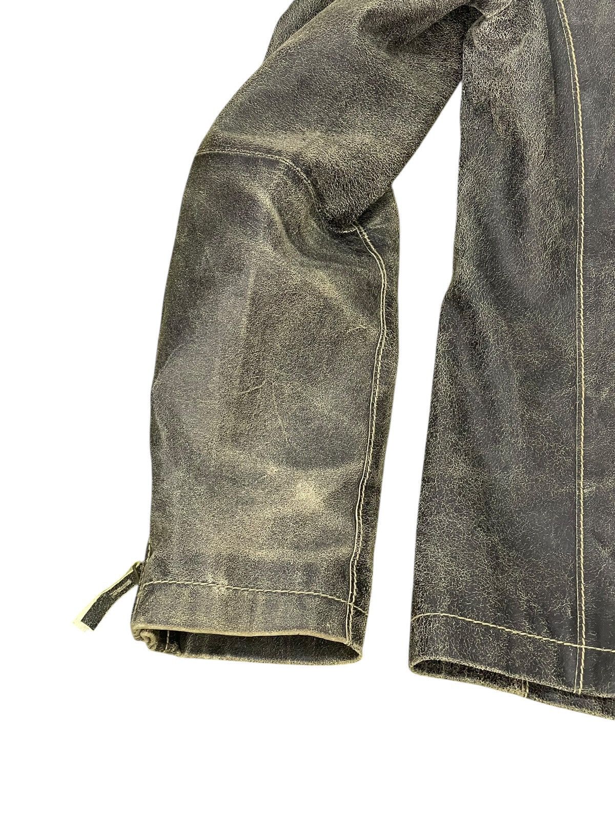 Japanese Brand Blistered Leather Jacket Admix Japan Cowhide Slim 7🟩0 Size US M / EU 48-50 / 2 - 16 Thumbnail