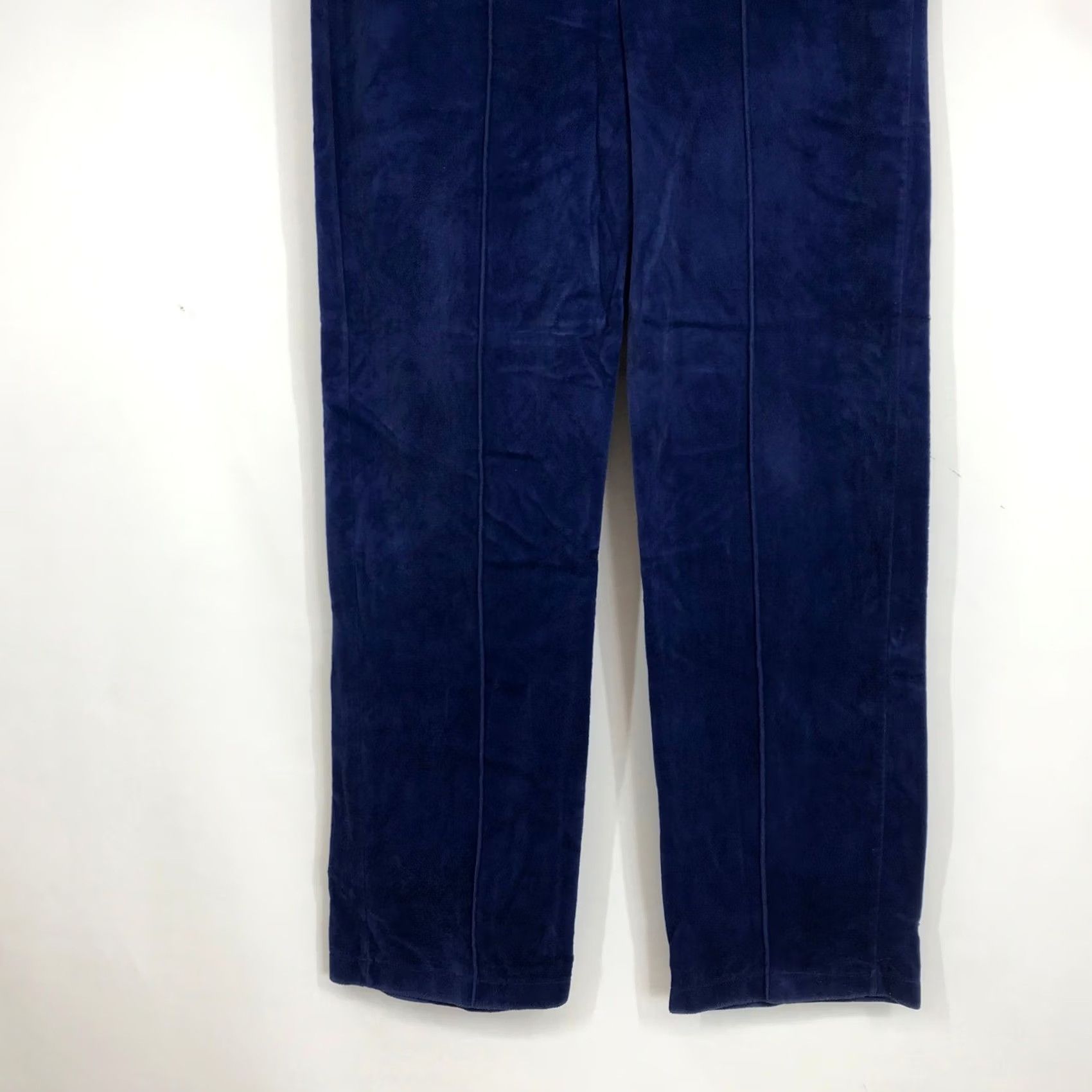 Nike VINTAGE Nike Sportswear Blue Velour Pintuck Track Pants Mens Large Made USA Size US 33 - 3 Thumbnail