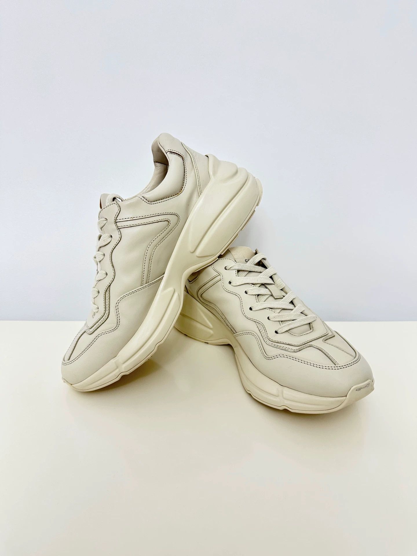 Gucci Gucci Rhyton dad shoe men's ivory white Size US 9 / EU 42 - 4 Thumbnail