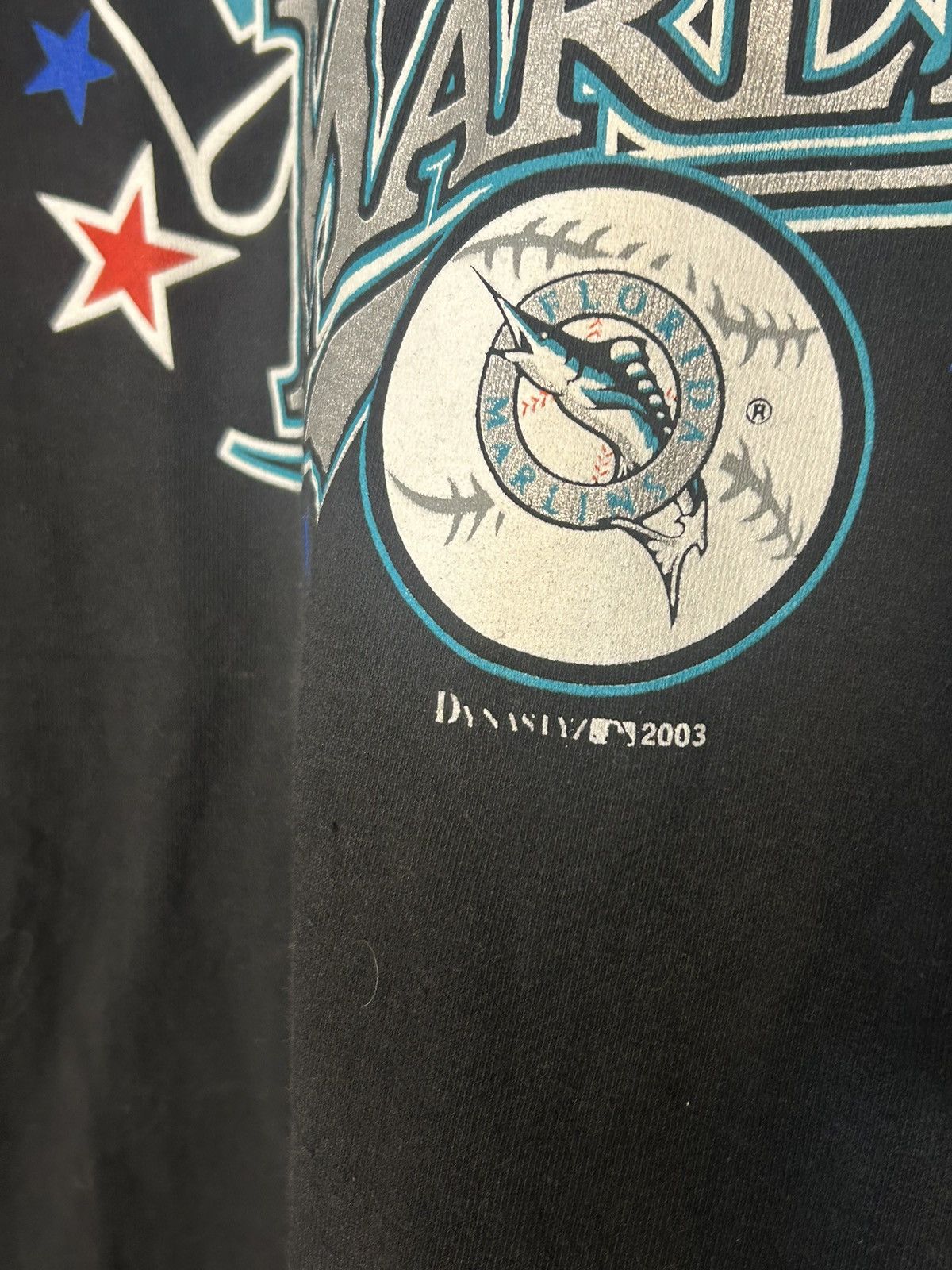 Vintage 2003 MLB Florida Marlins National League T Shirt Size US L / EU 52-54 / 3 - 3 Thumbnail