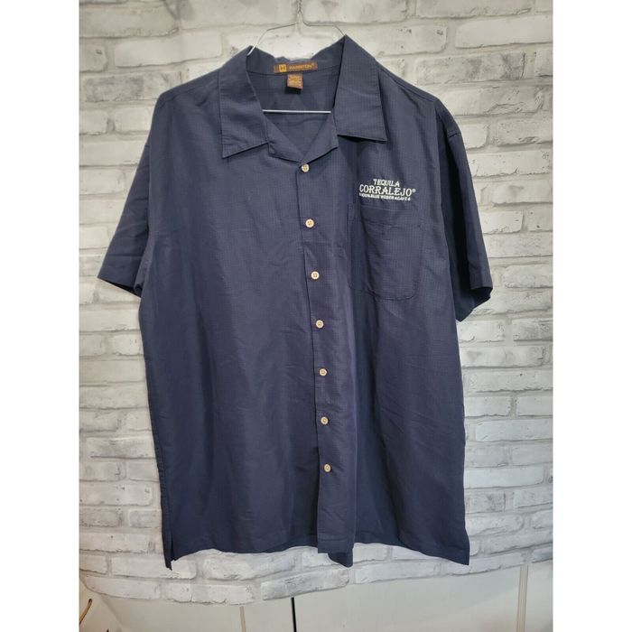 Harrington Harrington 2XL Navy Blue Embroiered Tequila Corralejo er