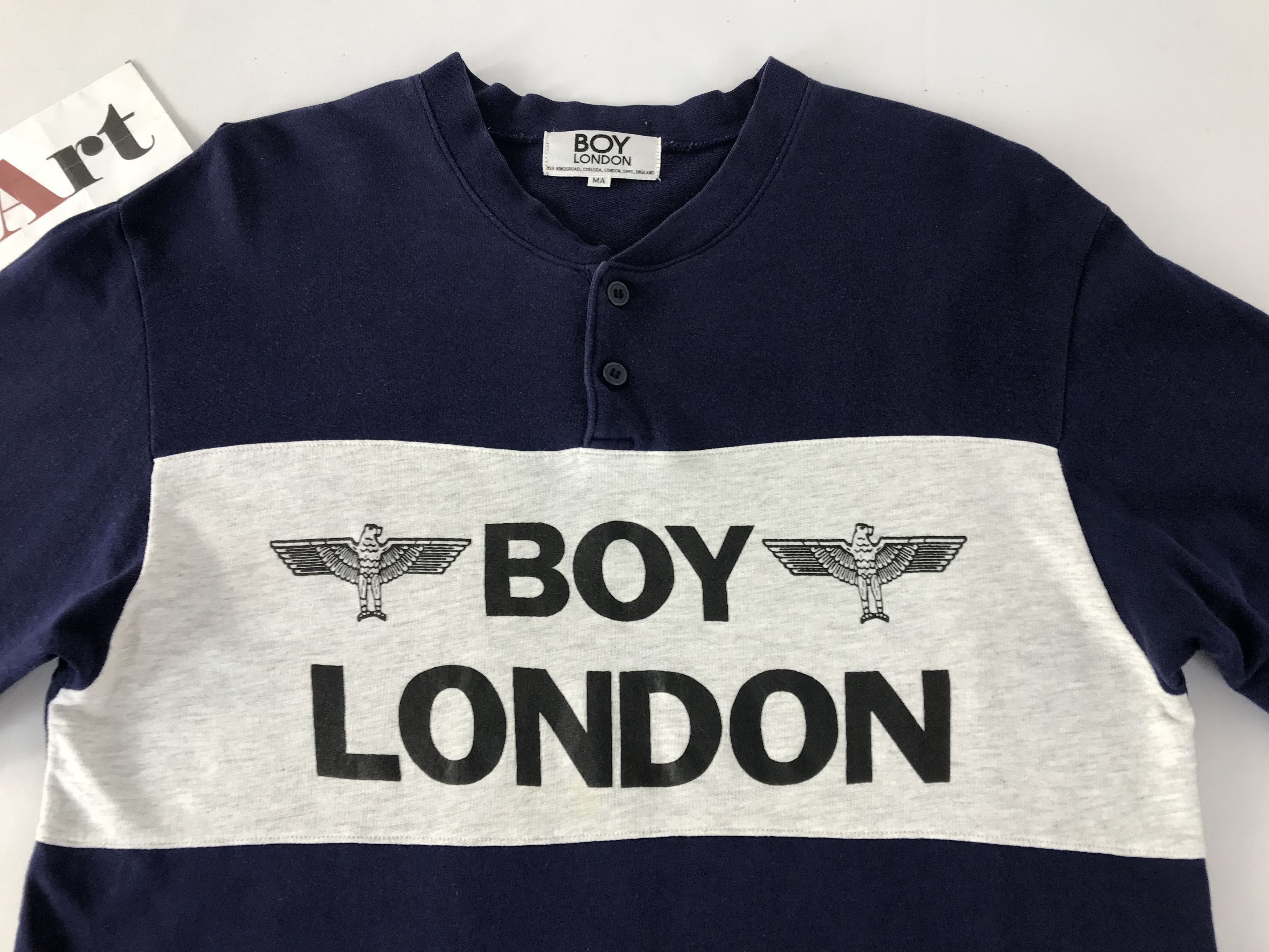 Boy London Boy London Big Logo Half Button Long Sleeve T.Shirt Size US M / EU 48-50 / 2 - 4 Thumbnail