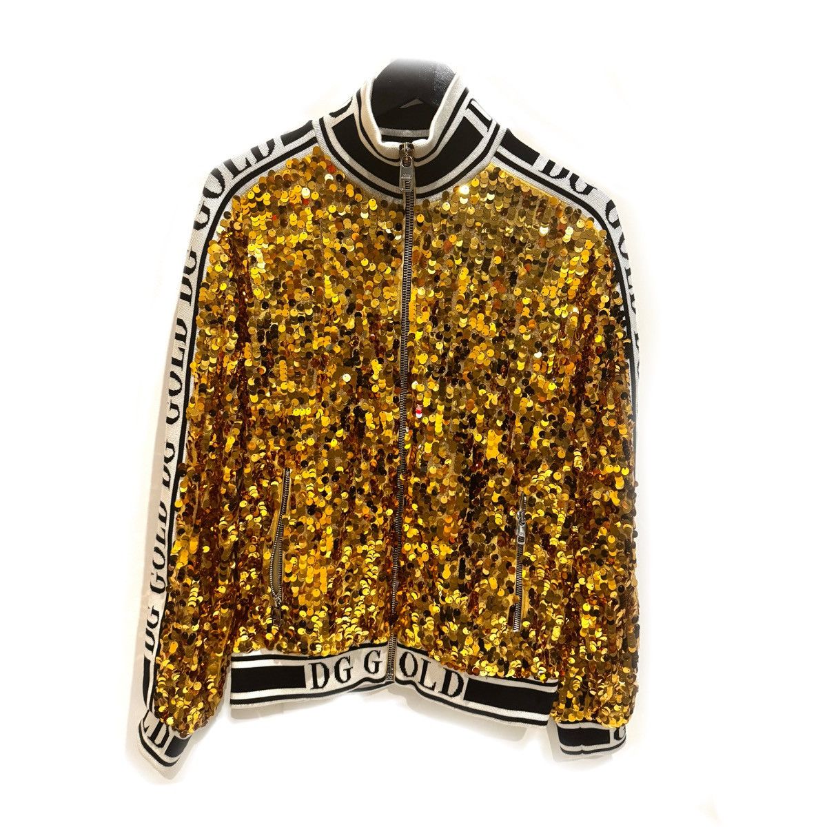 Dolce & Gabbana Dolce & Gabbana Gold Sequin Jacket Size M / US 6-8 / IT 42-44 - 1 Thumbnail