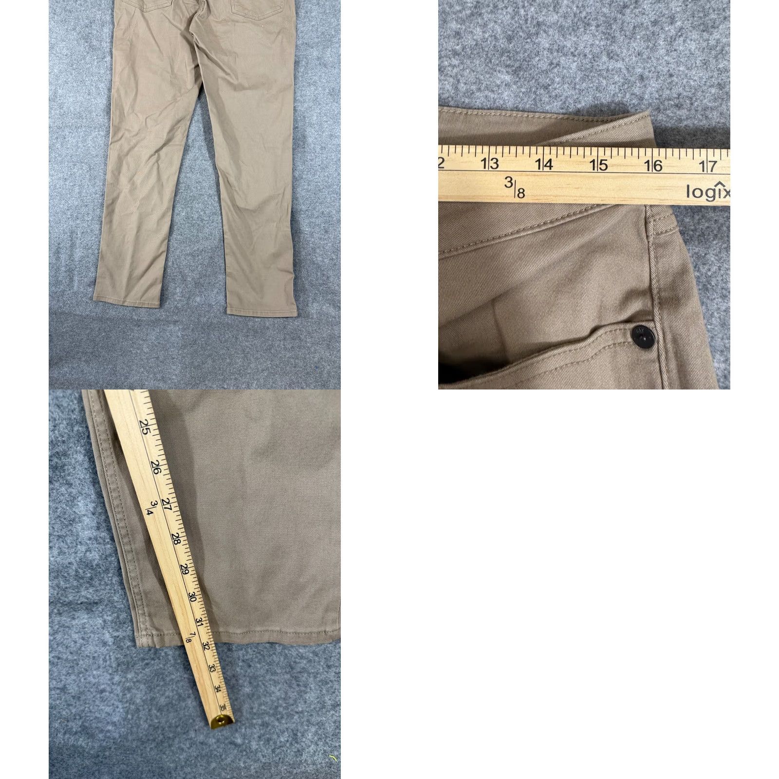 Gap Gap 5-Pocket Pants Mens 32x32 Khaki Beige Slim Fit Super Soft Stretch Twill Straight Leg NWT Size US 32 / EU 48 - 9 Thumbnail