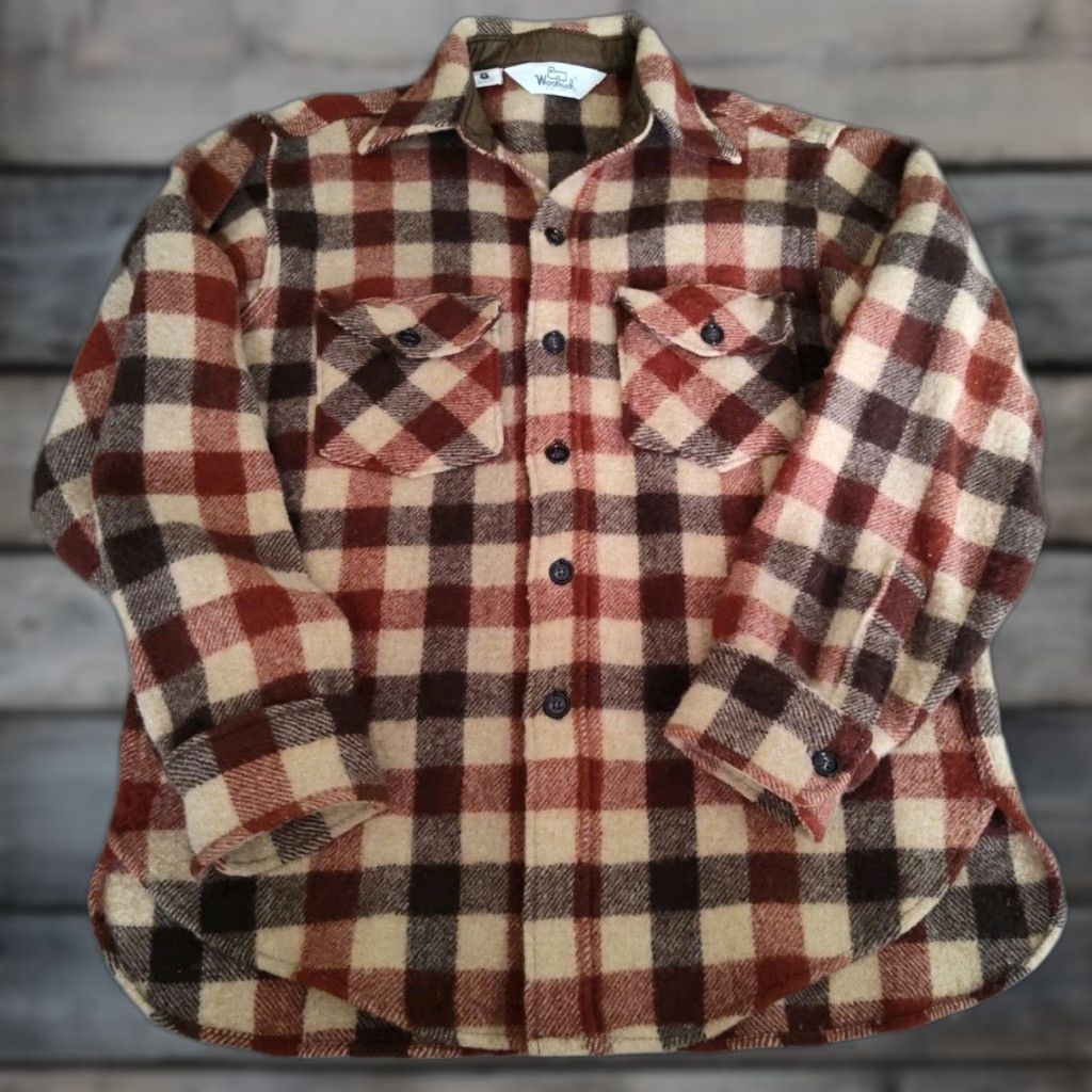 Vintage Vintage Woolrich Men’s Wool Flannel Shirt Sz M Long Sleeve Button Up Plaid Fall Winter Size US M / EU 48-50 / 2 - 1 Thumbnail
