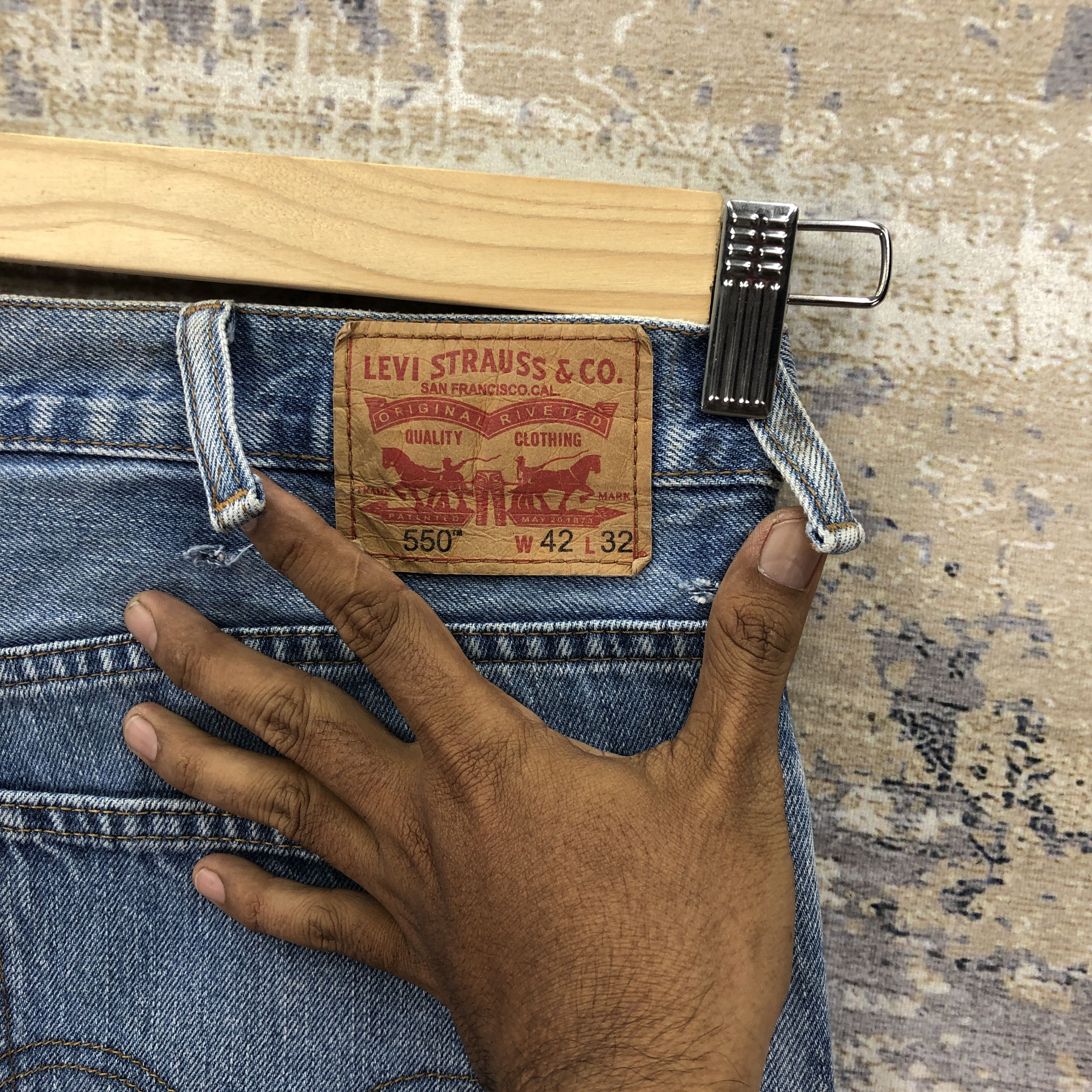 Levi's Vintage Y2K Levis Light Wash Jeans Dirty Levi's Faded Denim Size US 40 / EU 56 - 5 Thumbnail