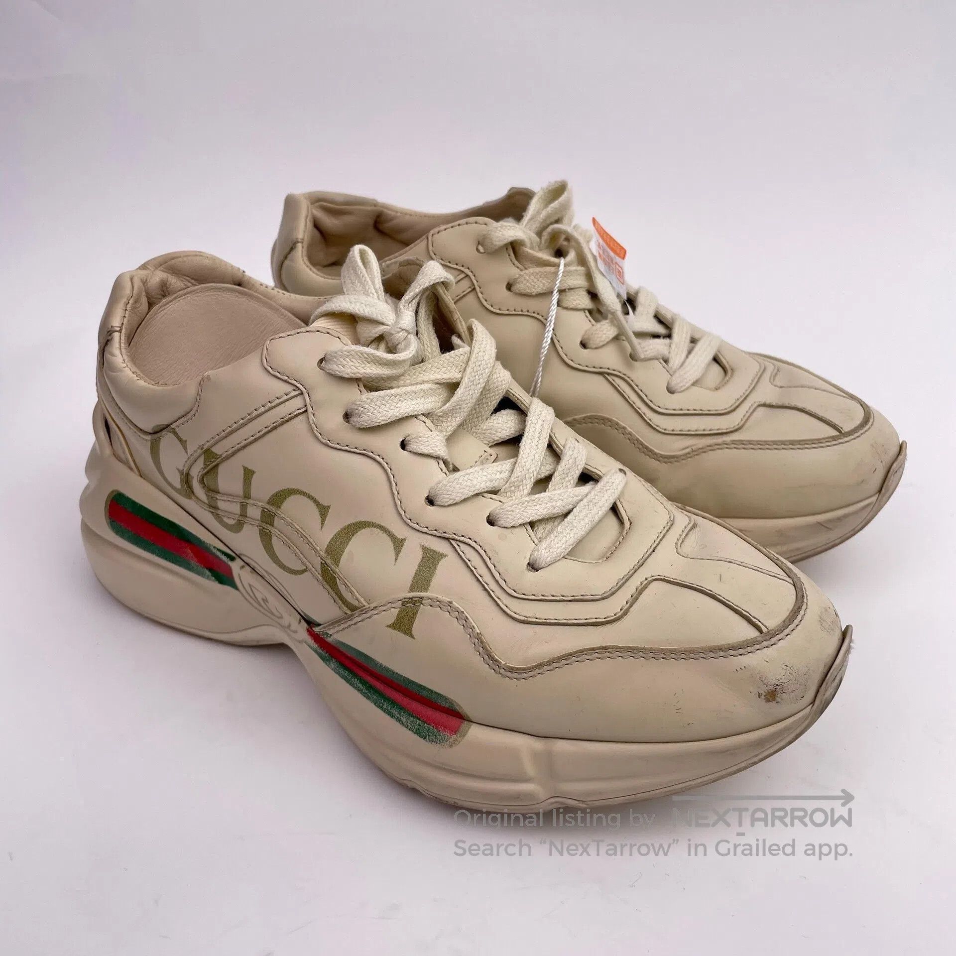 Gucci Guicci Beige Rhyton Dad Shoes| Size US 5 / EU 37 - 1 Thumbnail