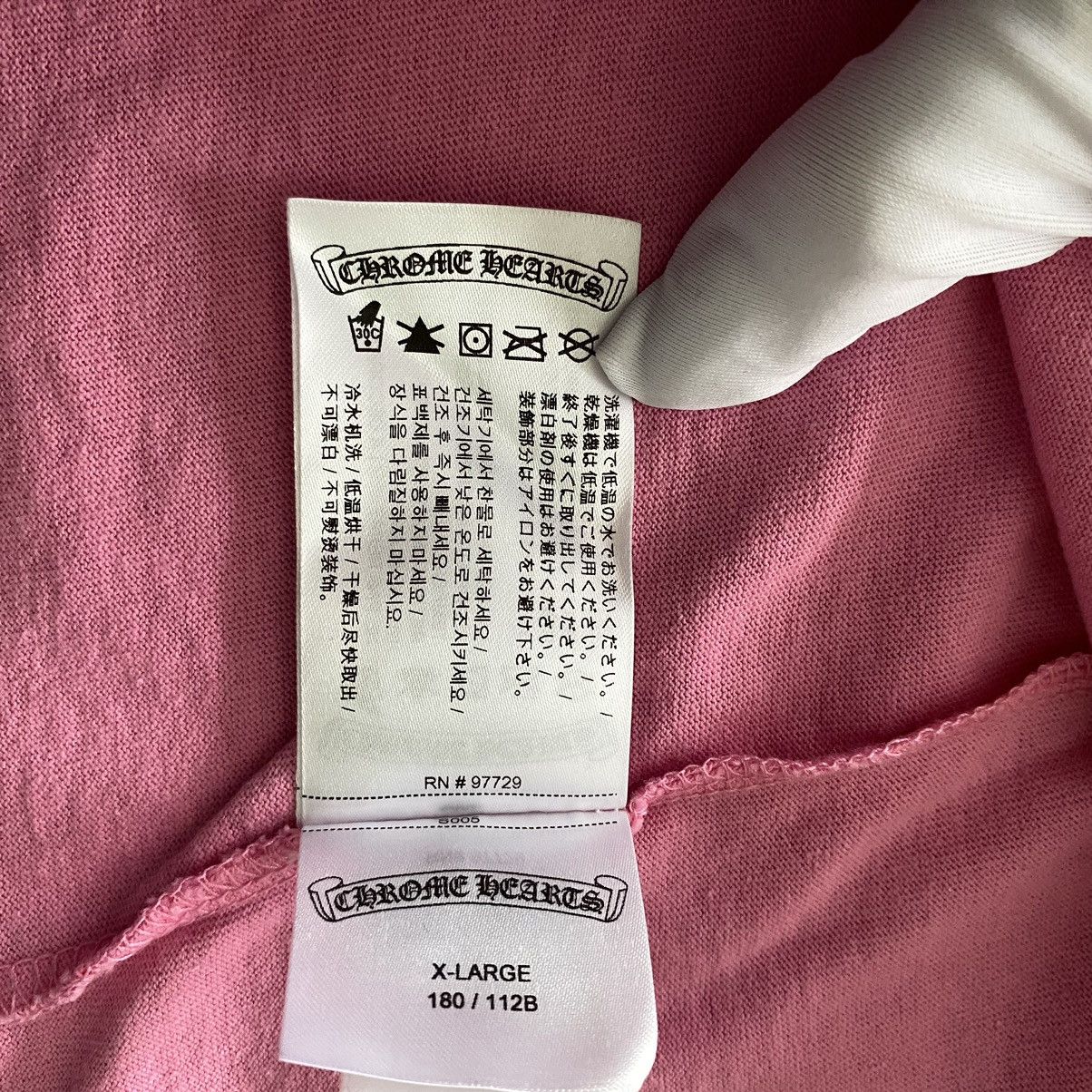Chrome Hearts CHROME HEARTS Scroll Logo T-Shirt PINK Size XL / US 12-14 / IT 48-50 - 11 Thumbnail
