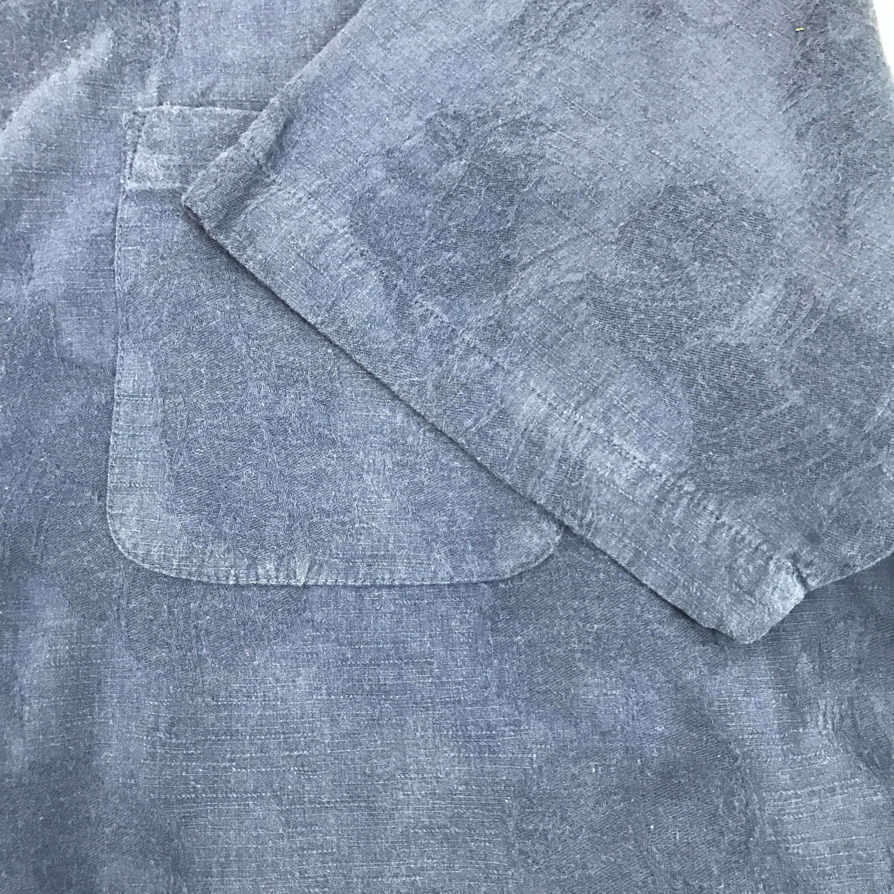 Japanese Brand Vintage OP Hawaii design indigo button up shirts Size US M / EU 48-50 / 2 - 3 Thumbnail