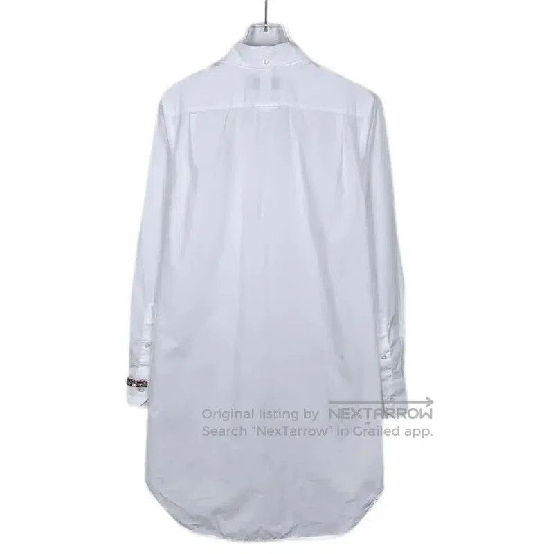 Thom Browne Thom Browne White Cotton Long Sleeve Dress . Size S / US 4 / IT 40 - 2 Thumbnail