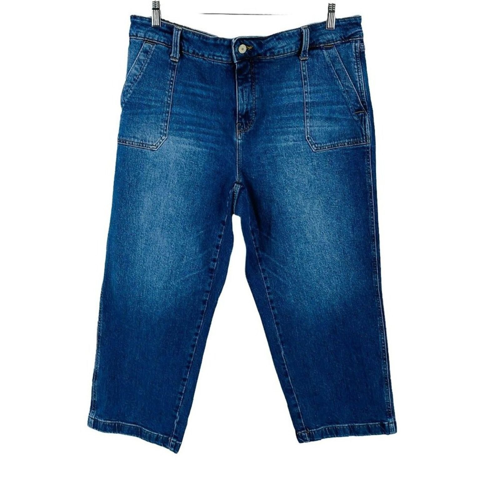 Old Navy Old Navy Womens High Rise Wide Leg Crop Jeans Size 20 Plus Size 42" / US 20 - 1 Thumbnail