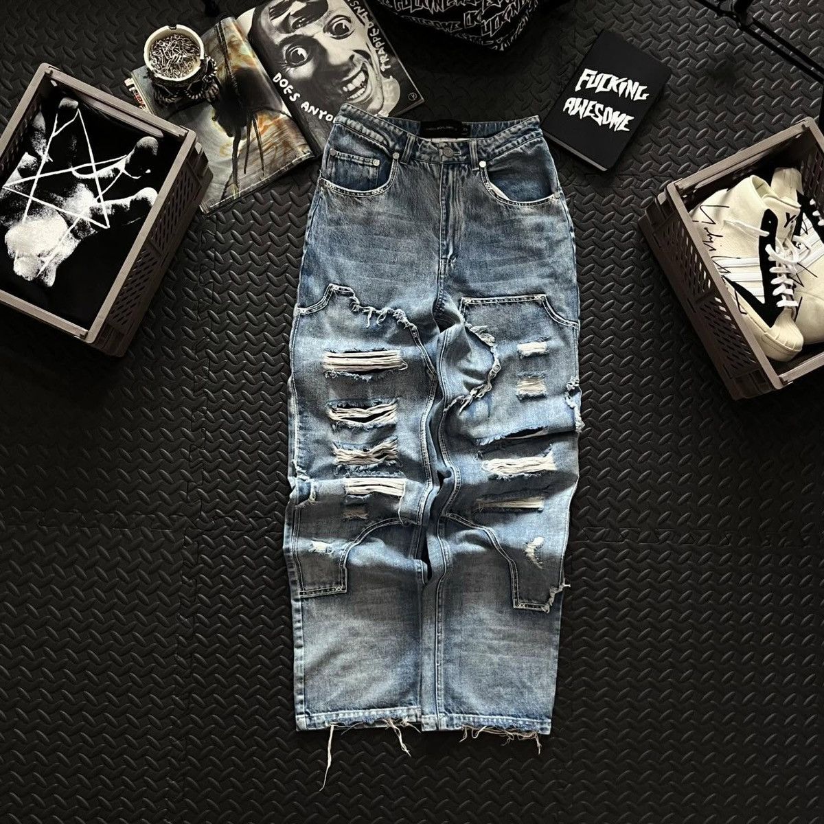 Japanese Brand JEANS RACER WORLDWIDE Size 26 Size 26" / US 2 / IT 38 - 2 Thumbnail
