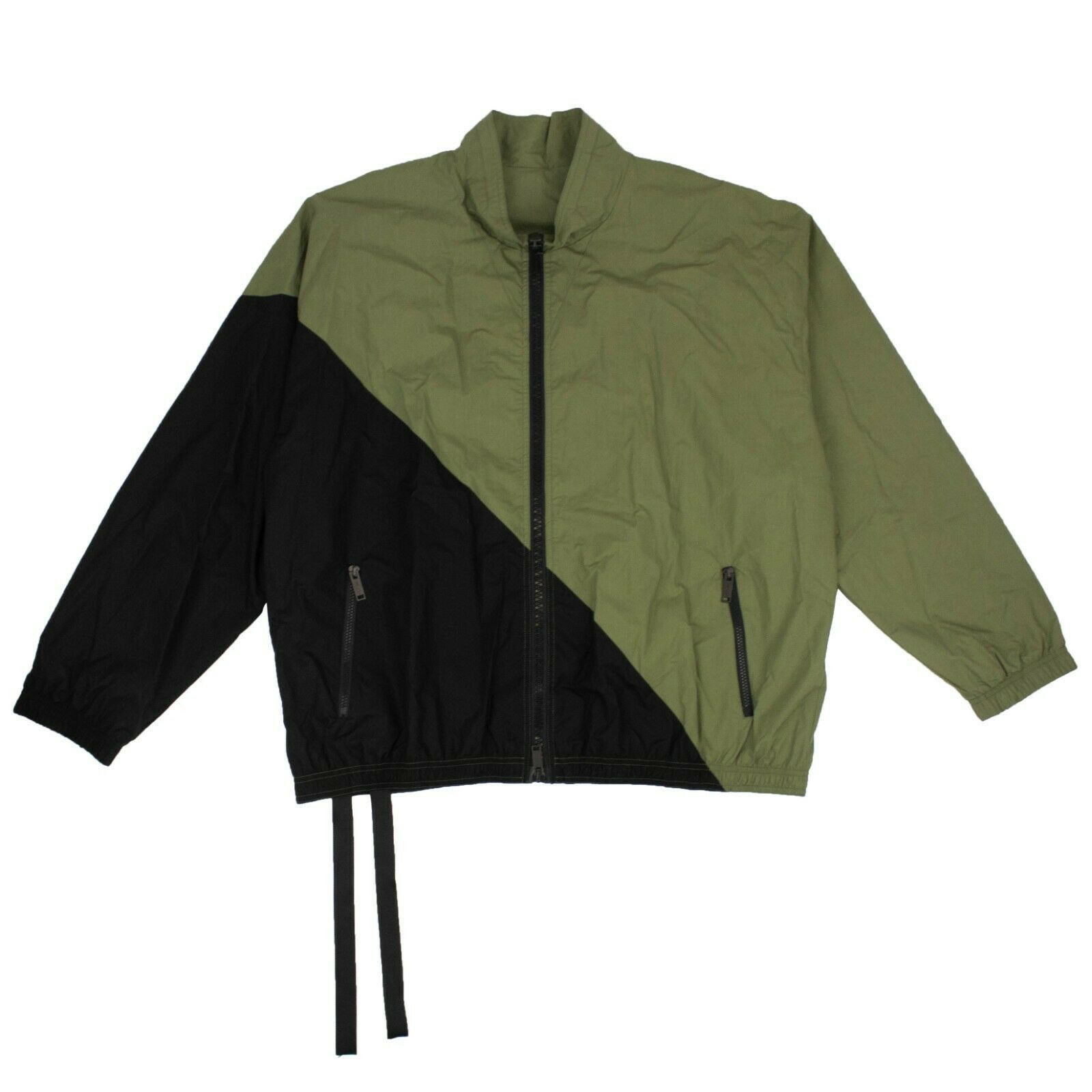 image of Unravel Project Green And Black Panel Lightweight Jacket Size 50, Men's