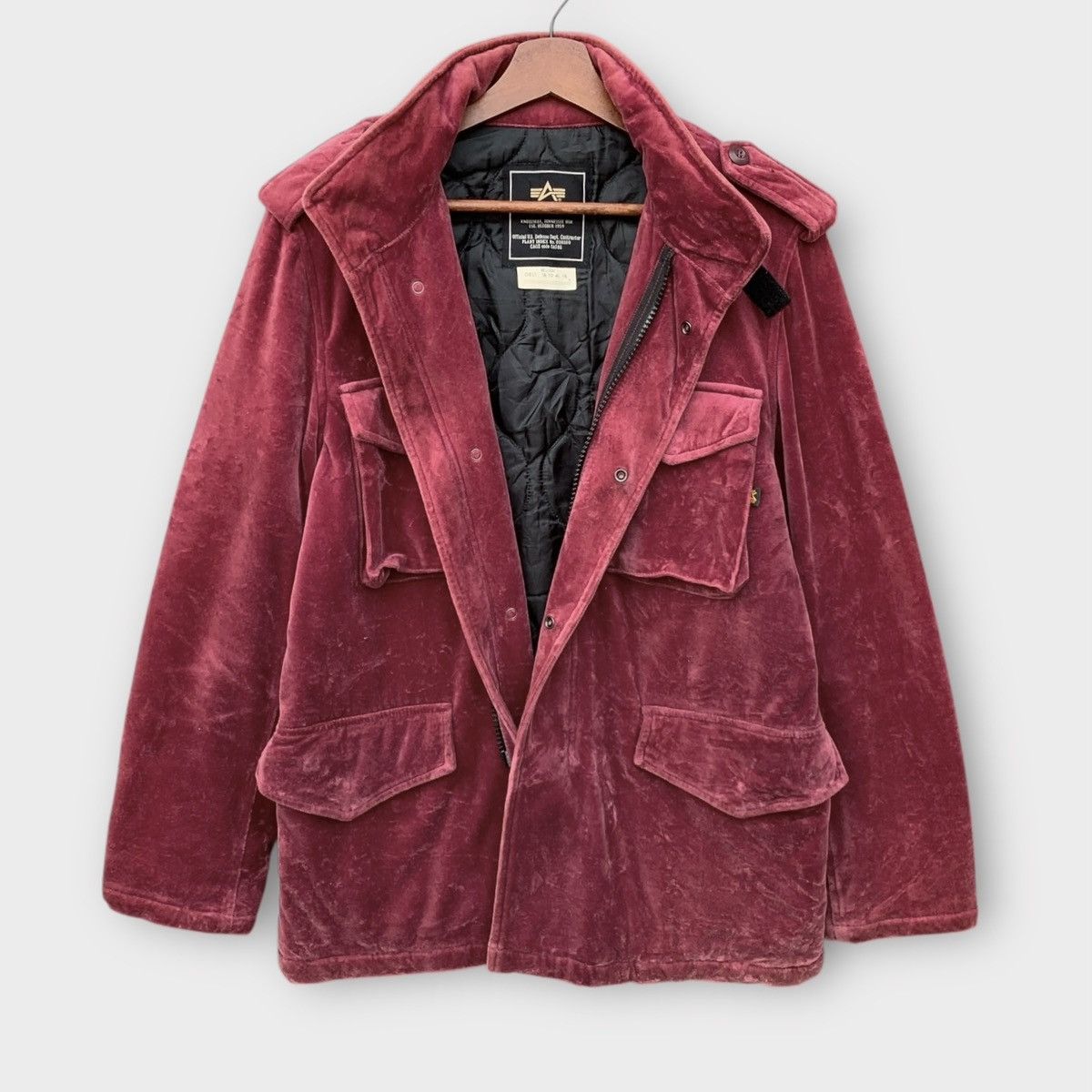 Alpha Industries ALPHA INDUSTRIES M65 VELVET MILITARY JACKET ZIPPER Size US M / EU 48-50 / 2 - 1 Thumbnail
