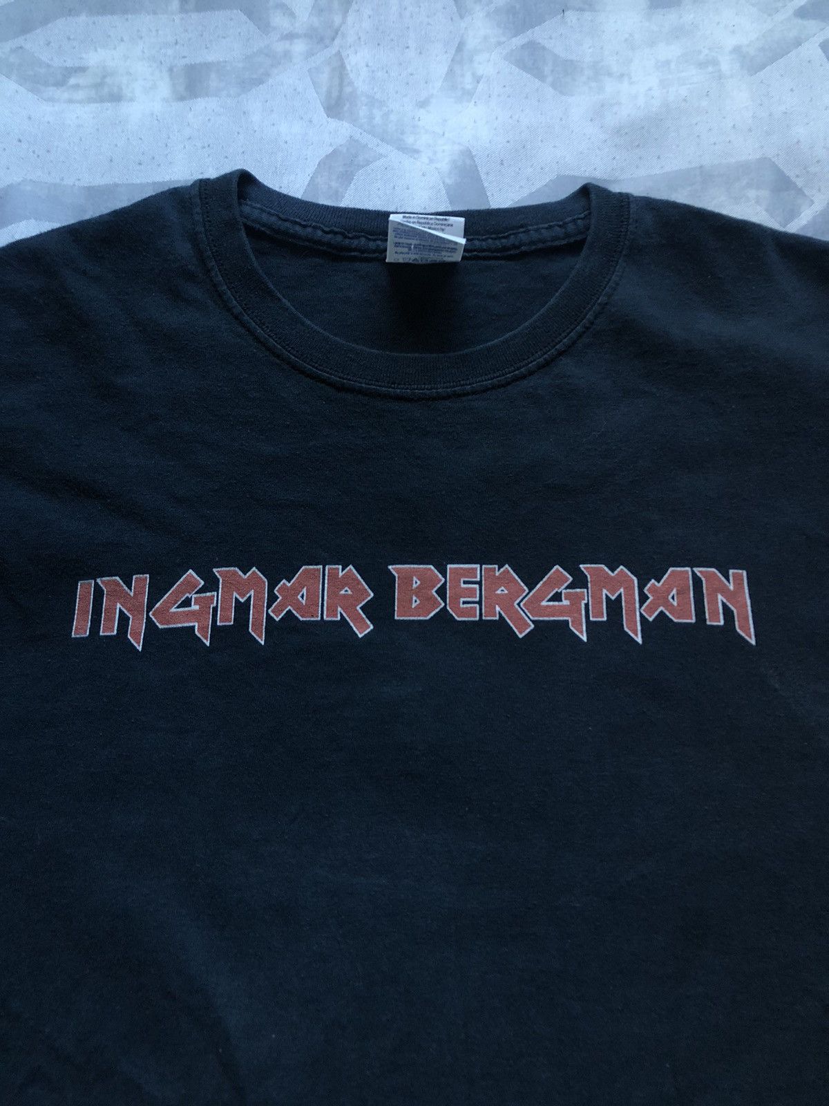 Vintage VTG Ingmar Bergman Iron Maiden T Shirt - Size L Size US L / EU 52-54 / 3 - 2 Thumbnail