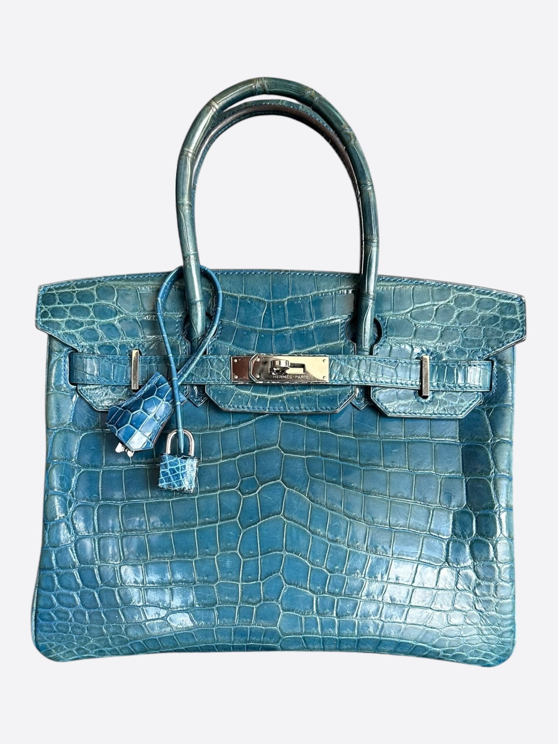 Hermes Hermes Blue Crocodile Birkin 30 Size ONE SIZE - 1 Thumbnail