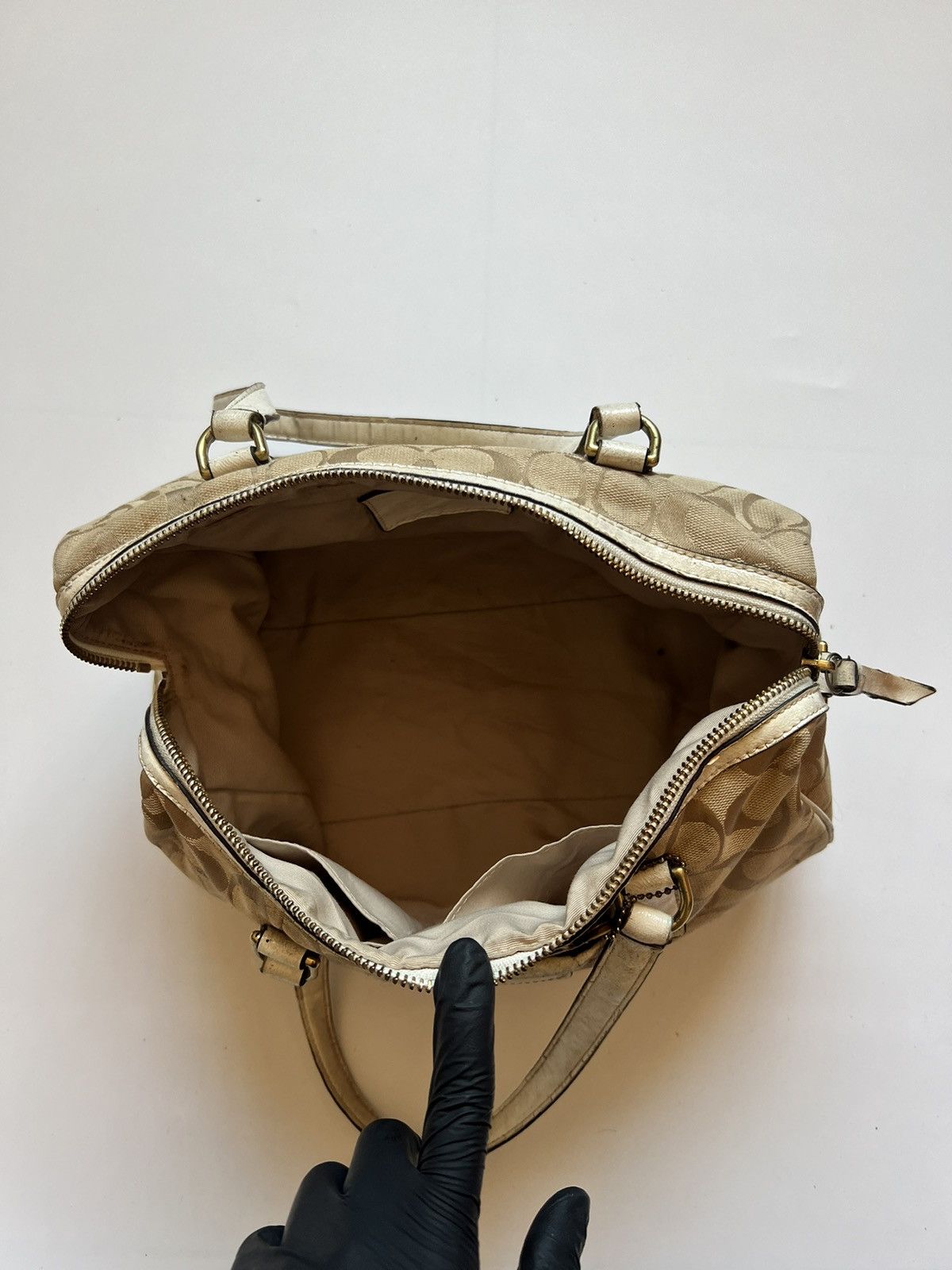 Coach Coach C 1480-F 28505 Signature stripe Nancy purse Size ONE SIZE - 12 Thumbnail