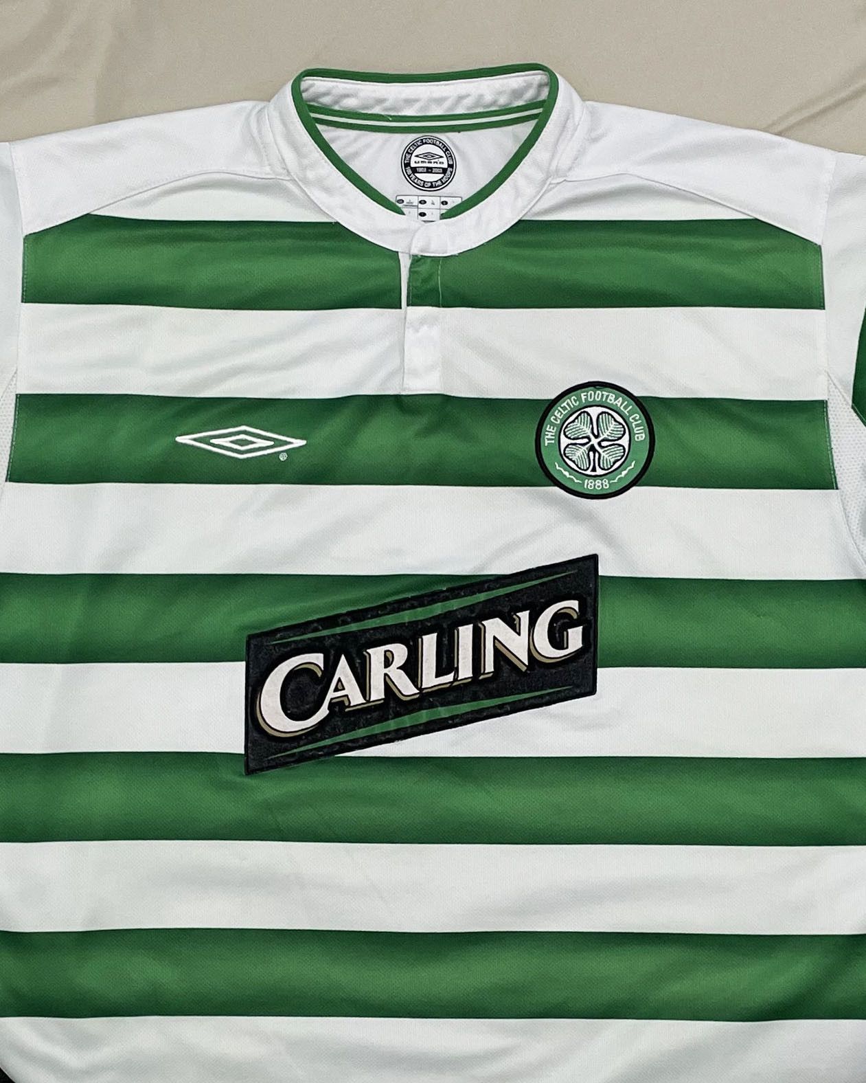 Umbro Celtic FC Home Kit 2003 2004 Size US L / EU 52-54 / 3 - 3 Thumbnail