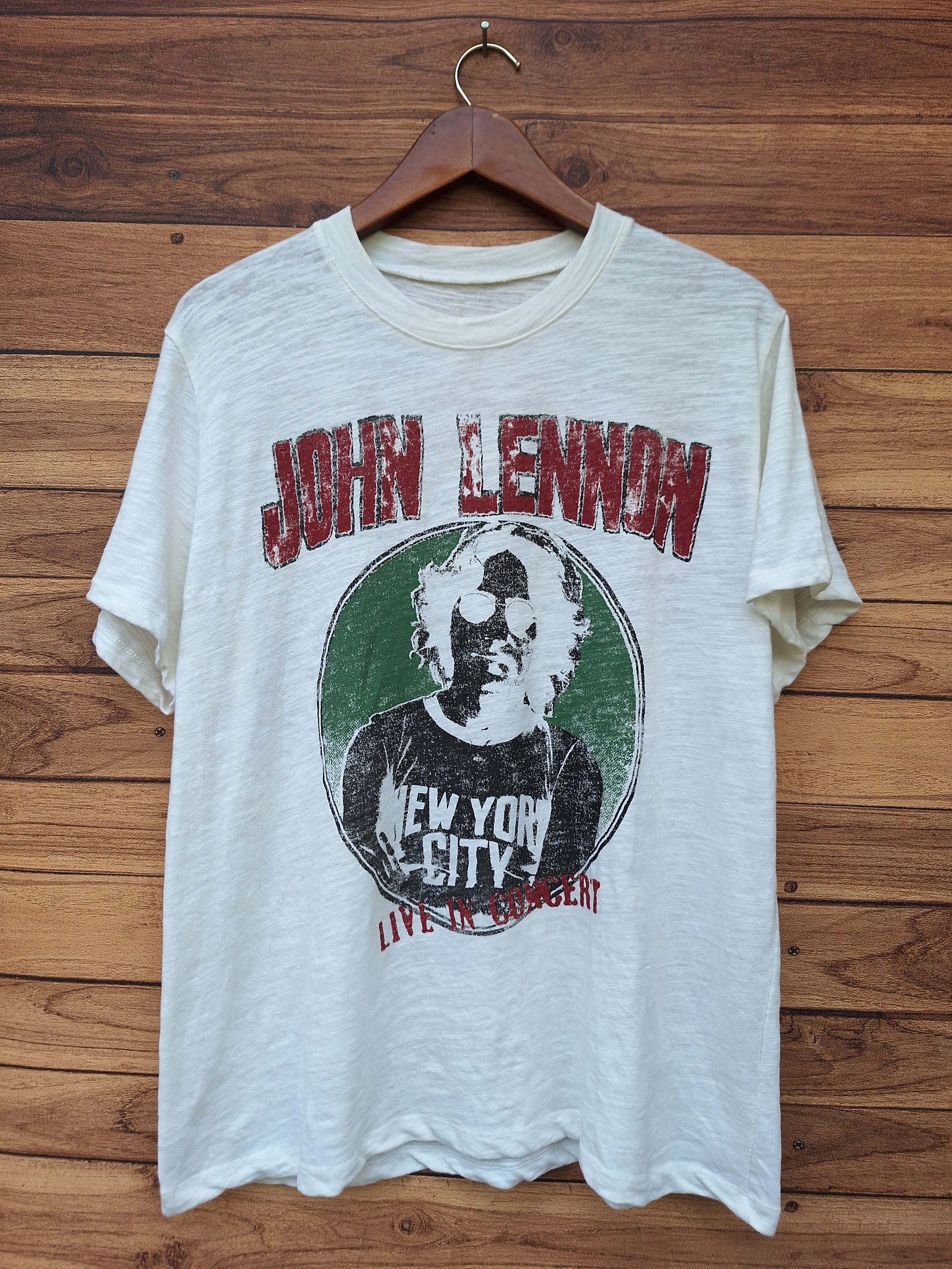 Vintage 🔥RARE🔥 Vintage john lennon imagine 90s live in concert tee Size US L / EU 52-54 / 3 - 1 Thumbnail