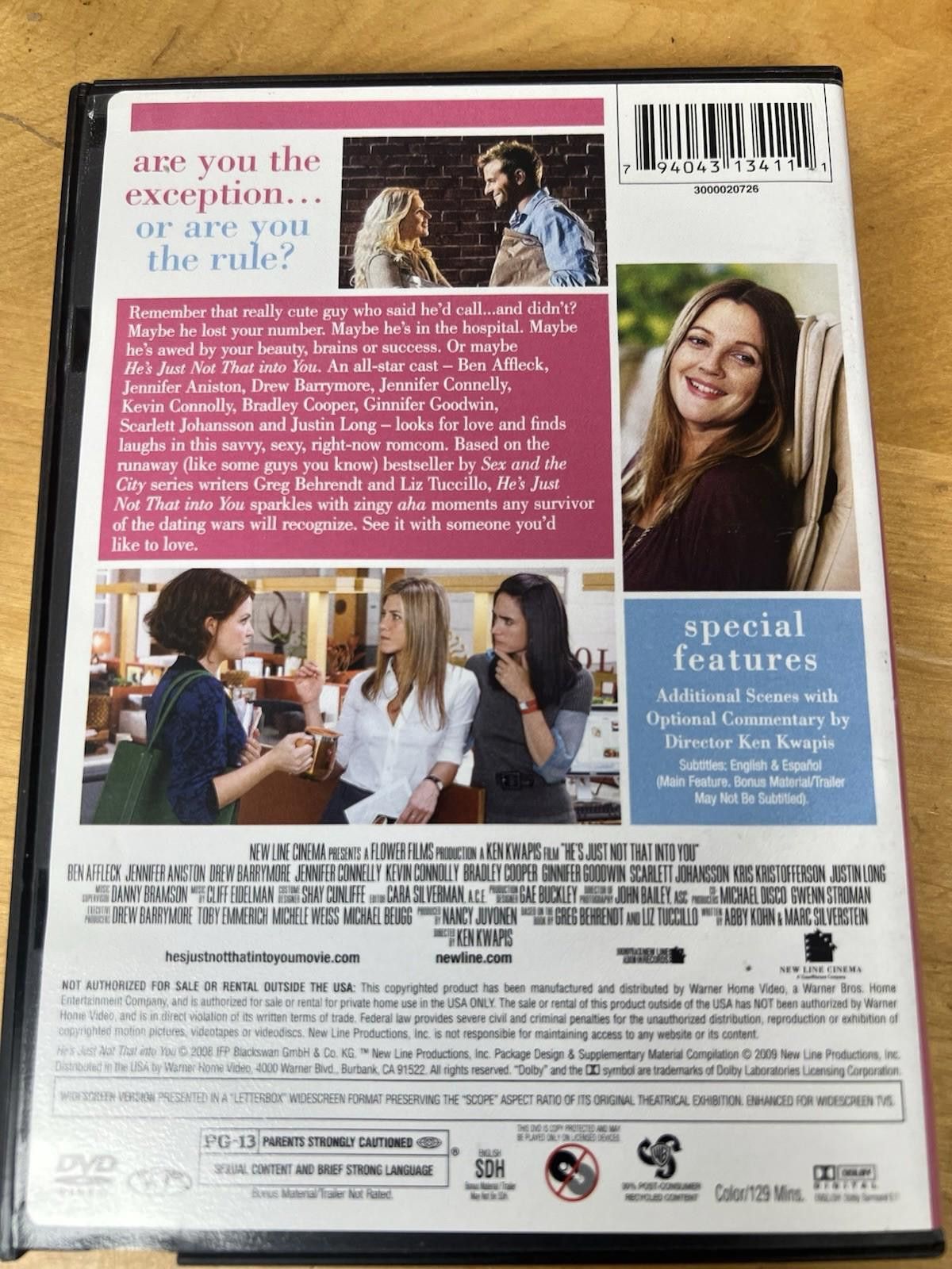 Other He's Just Not That into You DVD / Ships Same Day Size ONE SIZE - 12 Thumbnail