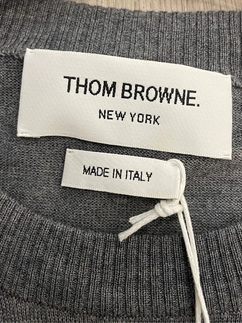 Thom Browne Thom Browne size2 Gray knitted wool sweater Size US M / EU 48-50 / 2 - 5 Thumbnail