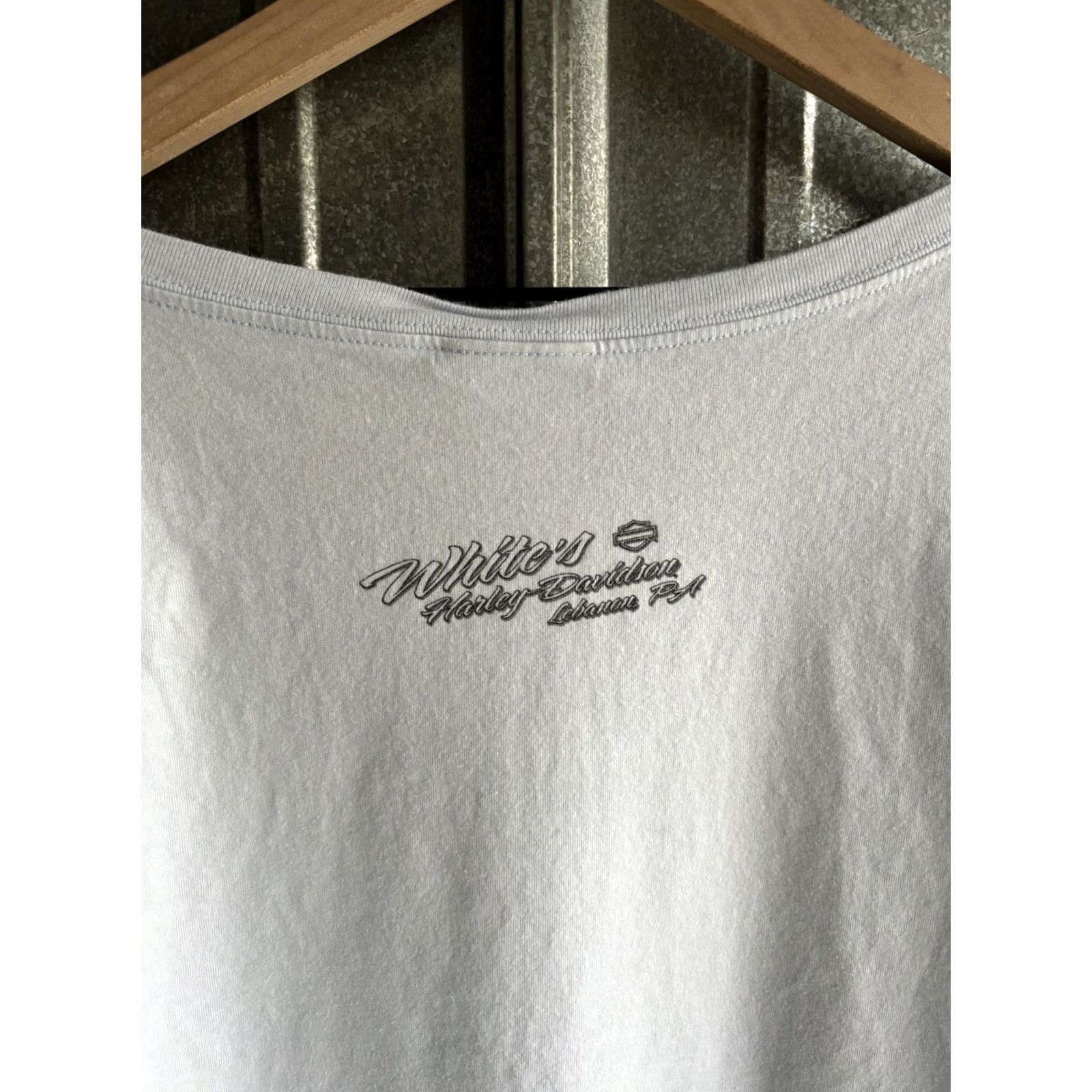 Harley Davidson VINTAGE Harley-Davidson Tank Top Shirt Blue XL Womens Grunge Y2K Size XL / US 12-14 / IT 48-50 - 5 Thumbnail