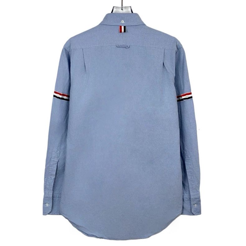 Thom Browne Thom browne Blue stripe cotton lapel single-breasted long-s Size US M / EU 48-50 / 2 - 2 Thumbnail