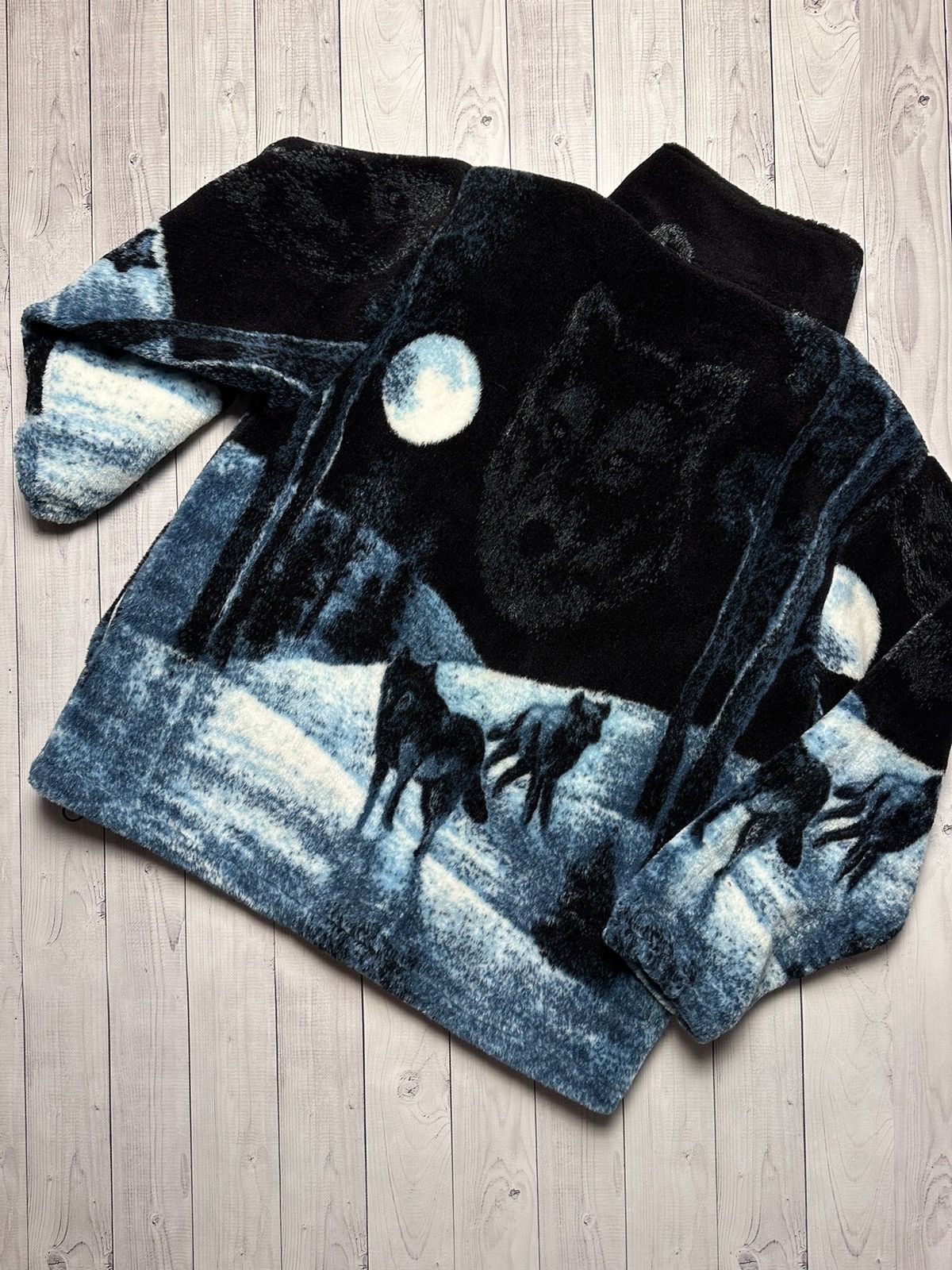 Vintage Vintage wolf fleece jacket size XL rare Size US XL / EU 56 / 4 - 6 Thumbnail