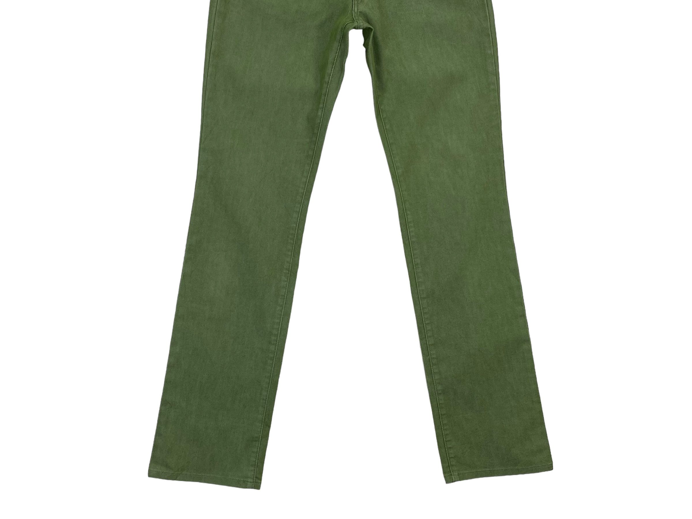 Japanese Brand Et Boîte Olive Green Straight-Leg Jeans Size 28" / US 6 / IT 42 - 5 Thumbnail
